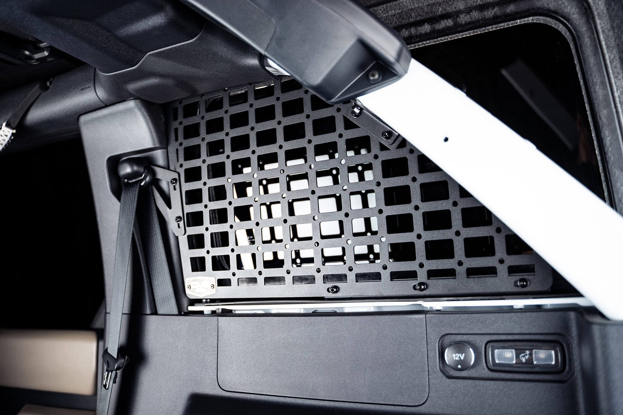 Rear Window Molle Panels DV8 Offroad for 2021-2025 Ford Bronco 4-Door | Includes Passenger & Driver Side Panels | Mount Molle Bags, Med Kits, Tools, & Other Accessories | Run with or Without Hardtop