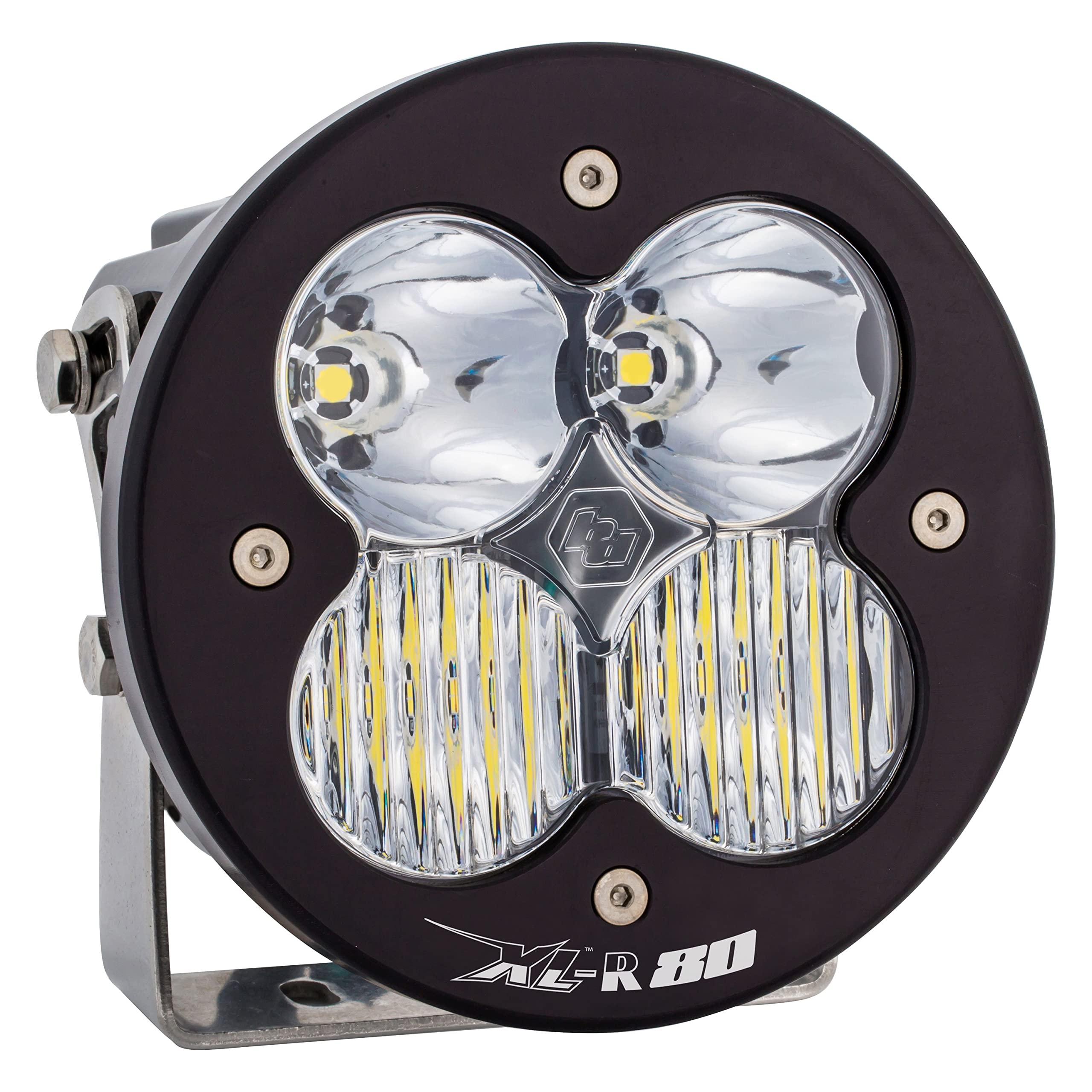 Baja Designs 80 XL-R LED Light Pod for Jeeps, Off Road 4x4, Trucks, UTV (Driving/Combo; Clear)