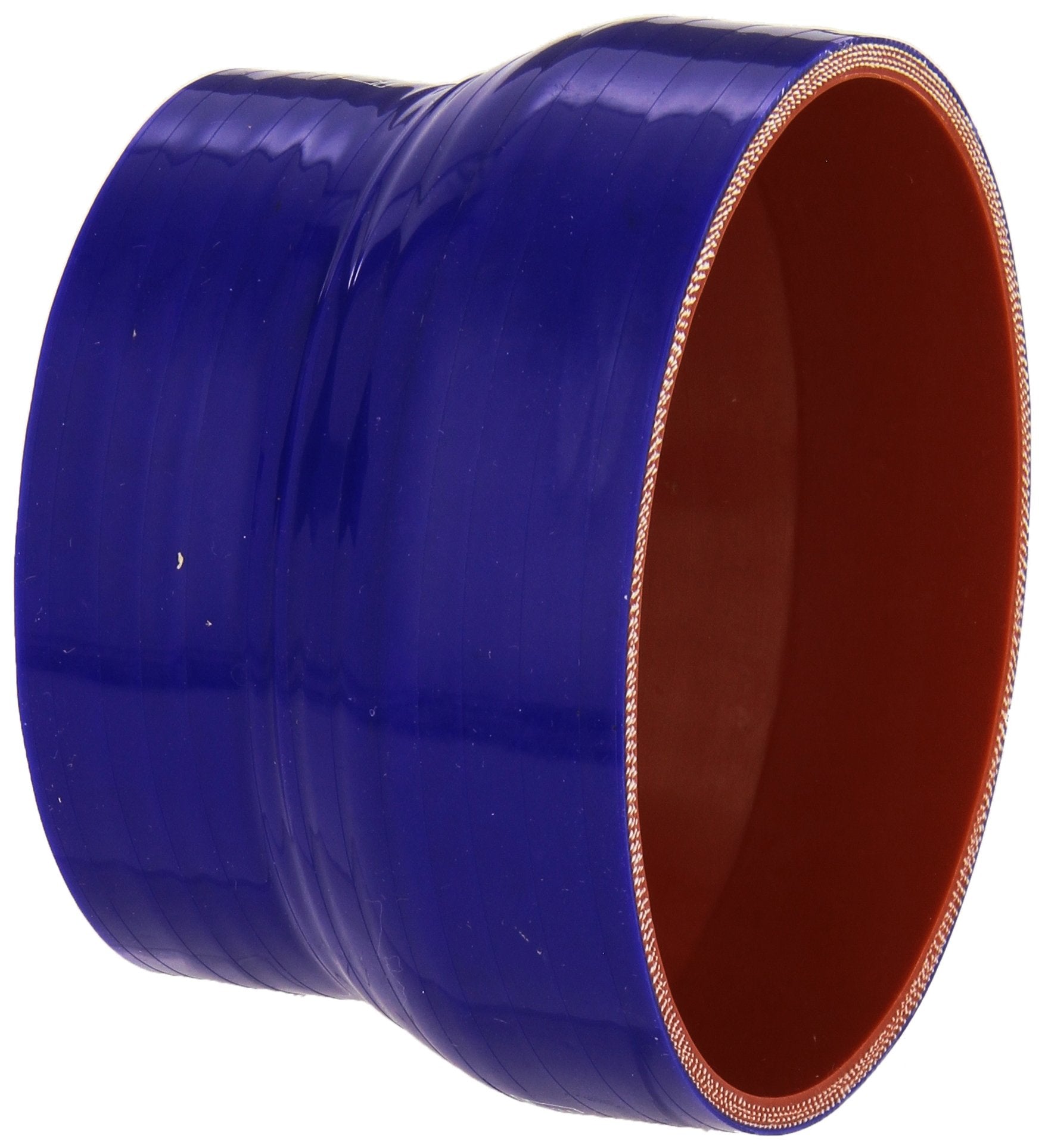HPS Silicone HTSR-375-450-BLUE High Temperature 4-ply Reinforced Reducer Coupler Hose, 40 PSI Maximum Pressure, 3" Length, 3-3/4" > 4-1/2" ID, Blue