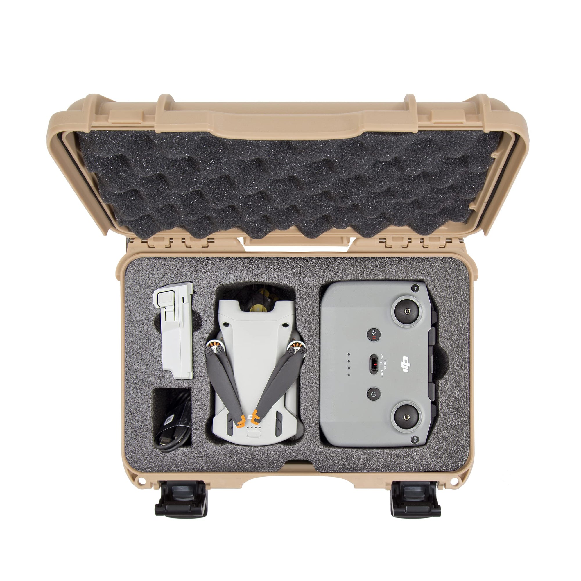 Nanuk Waterproof Hard Case 909 with Custom Insert for DJI Mini 3 and RC-N1 Remote - Tan (909S-080TN-0A0-C0598)