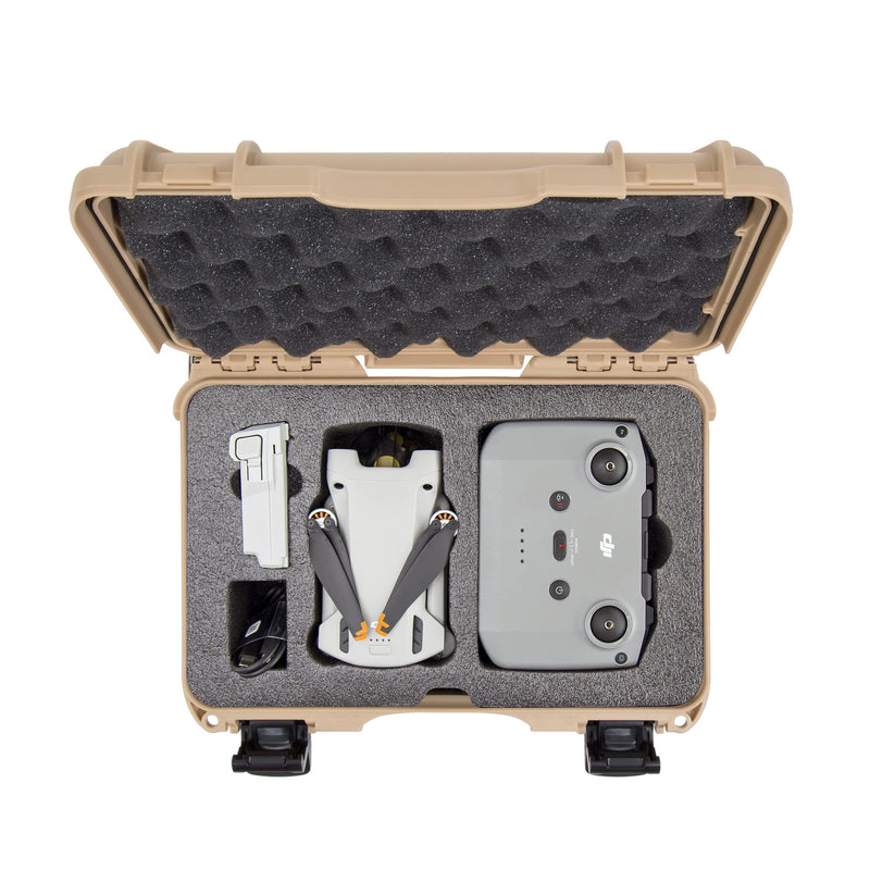 Nanuk Waterproof Hard Case 909 with Custom Insert for DJI Mini 3 and RC-N1 Remote - Tan (909S-080TN-0A0-C0598)