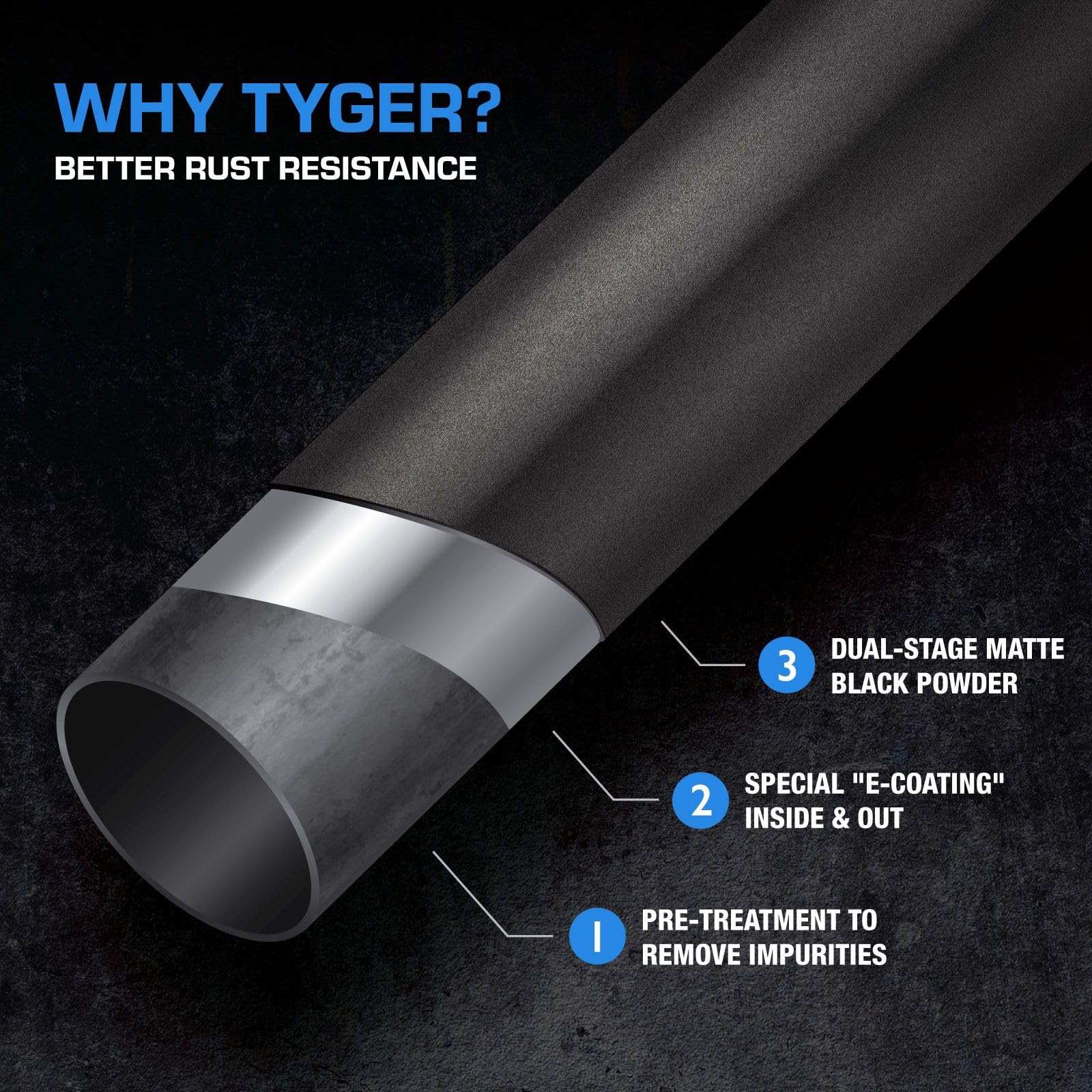 Tyger Auto Trax Nerf Bars Crew Cab Compatible with 2019-2026 Ram 1500 (Not Fit 19-24 Classic) | TG-NB7D20608 | Drop Step Side Step Rail Running Board