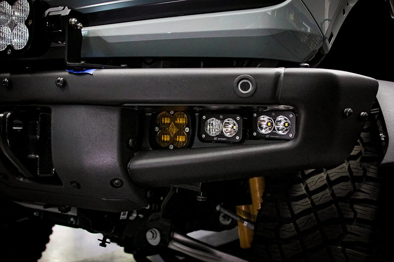Squadron Pro/S2 Sport Baja Designs Fog Pocket Kit - '21-22 Bronco (Multi-Pattern; Clear; Toggle Wiring)