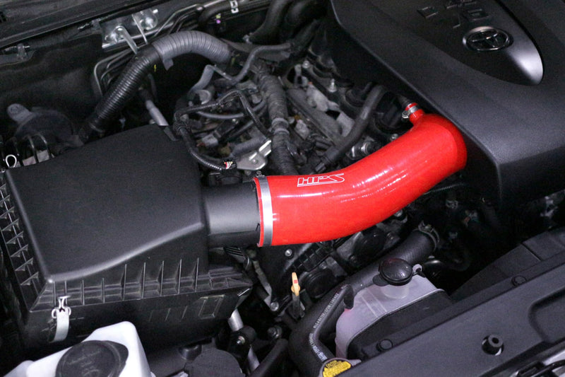 Blue HPS Silicone Air Intake Kit with Air Filter Compatible for 2016-2023 Toyota Tacoma 3.5L V6, 827-725BL