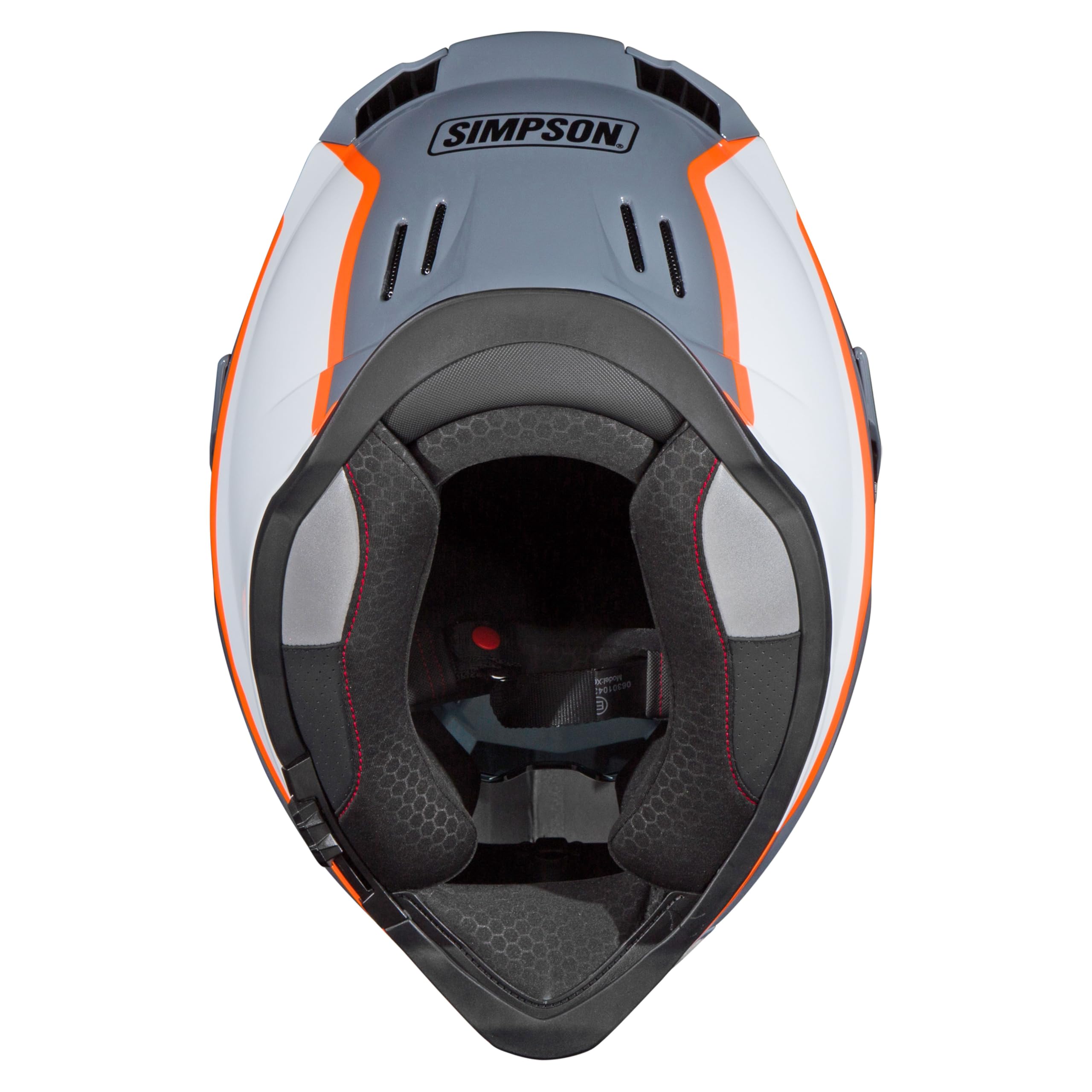Simpson Bandit Xcursion Motorcycle Helmet - BC Orange - Large | Off Road Dirt Bike UTV Motocross ATV | Full Face | Removable Peak | Clear Pinlock Anti-Fog Visor Shield | DOT ECE Certified (XBBAOWLG)