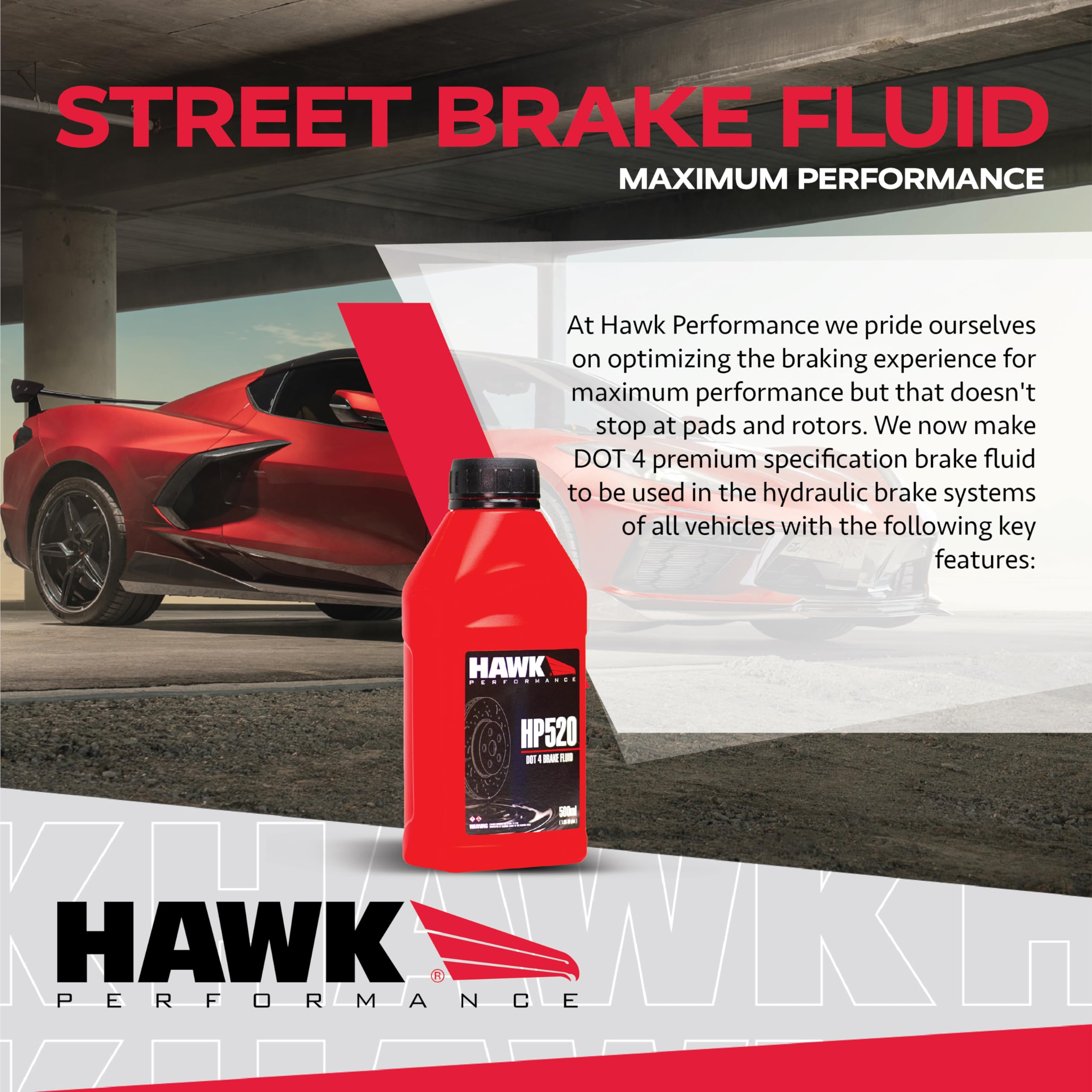 Hawk Performance Street HP520 Street Brake Fluid