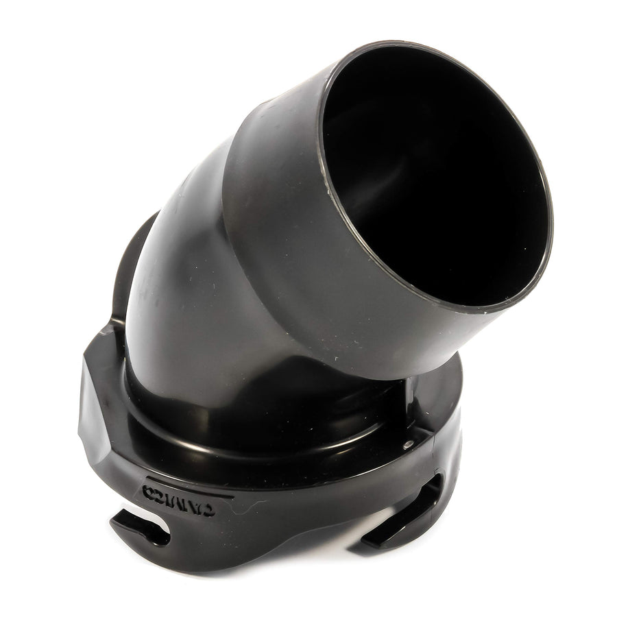45 Degree Camco 39403 Hose Adapter Sewer Fitting,Black,3 Inch