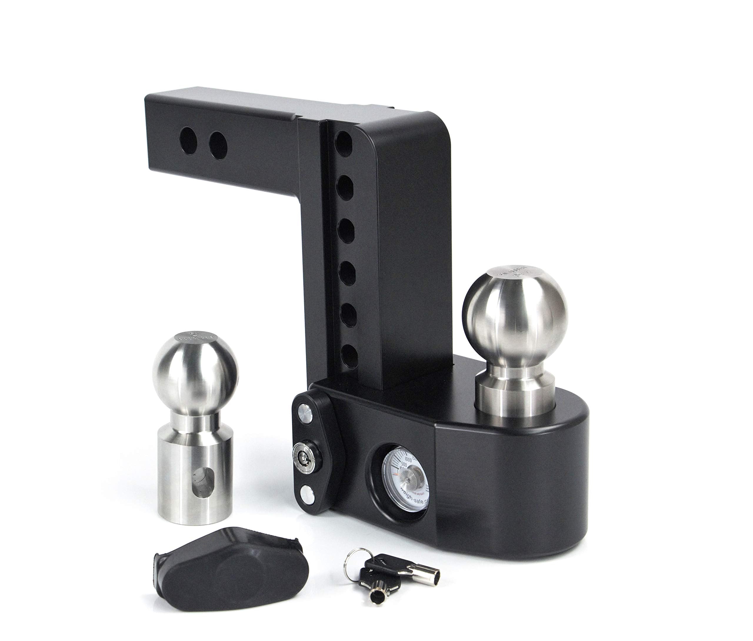 6in Weigh Safe Drop Hitch W/ 2in Shank (8k/10k Gtwr) - Black