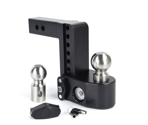 6in Weigh Safe Drop Hitch W/ 2in Shank (8k/10k Gtwr) - Black