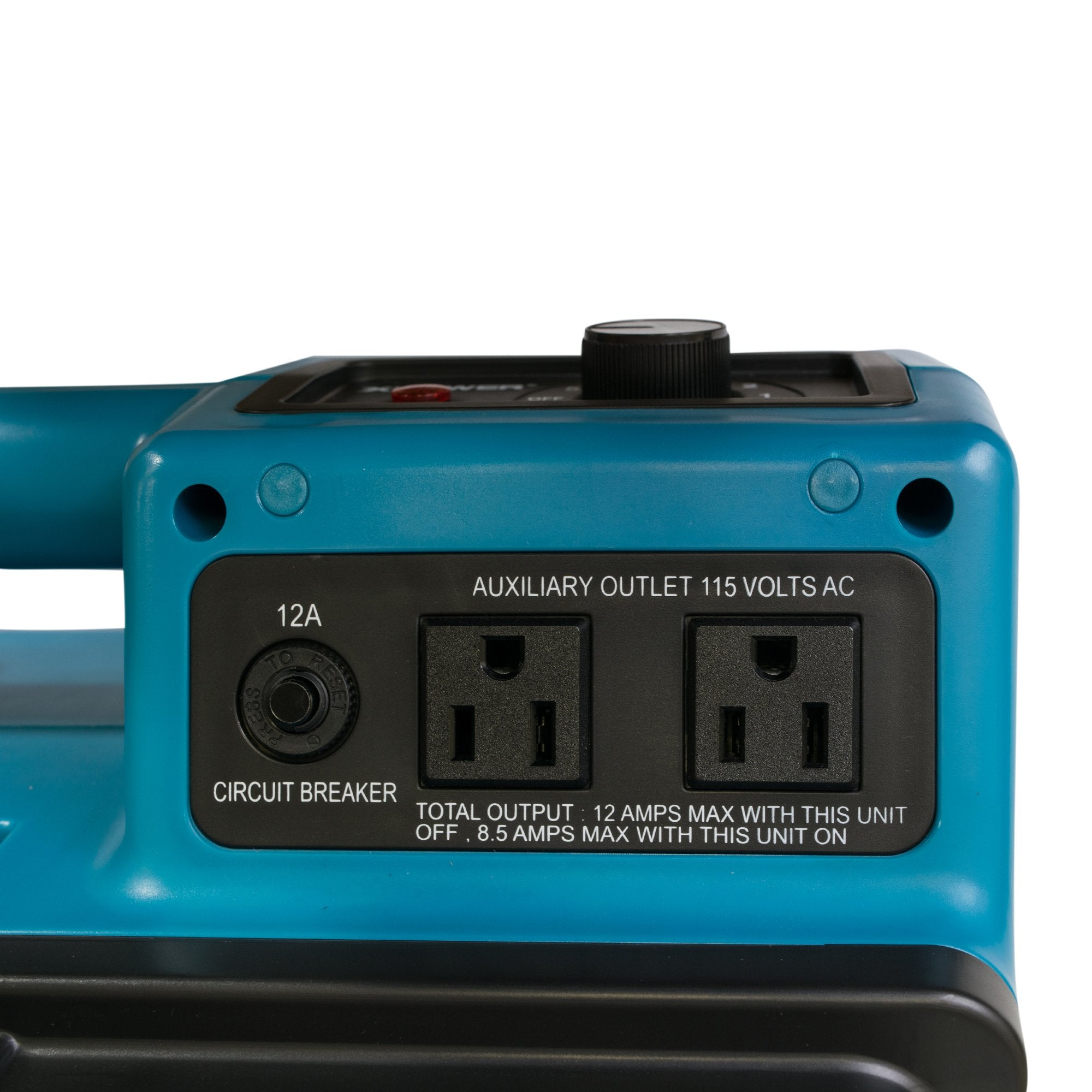 XPOWER 1/3HP X-2480A 550 CFM Air Scrubber - Professional 3-Stage HEPA Mini Air Scrubber with built in GFCI Power Outlets