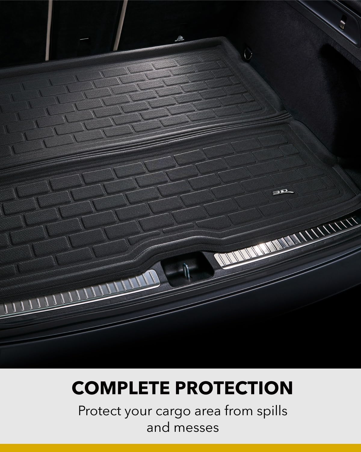 3D MAXpider Kagu Custom Fit Cross Fold Cargo Liner (Black) Compatible with Lexus Es 2019-2025 - Cargo Liner