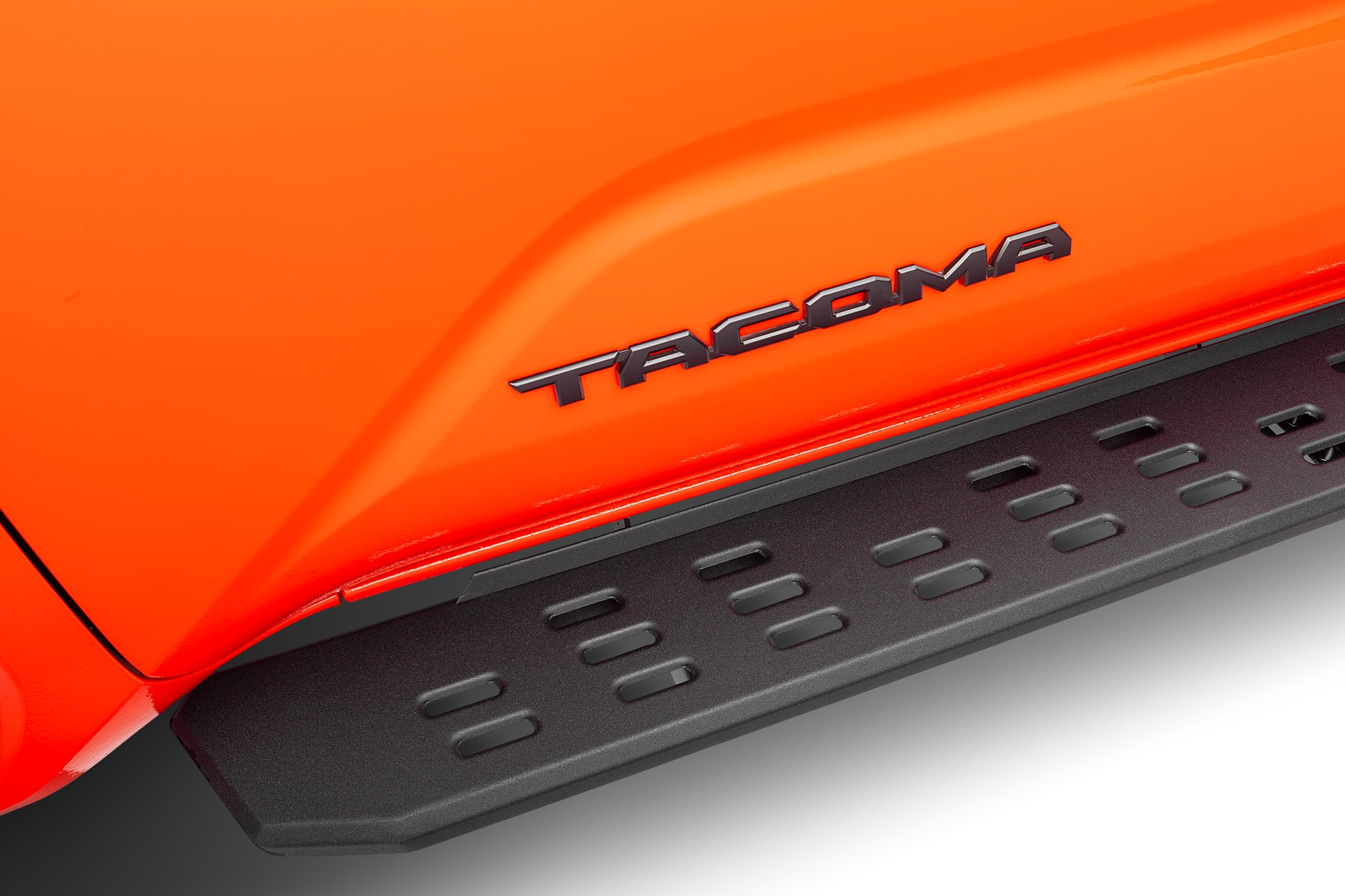 RB30 Running Boards & Brackets Go Rhino | Cab Length, Galvanized Steel, Textured Black | 69643280PC | Fits 2024 Toyota Tacoma Double Cab