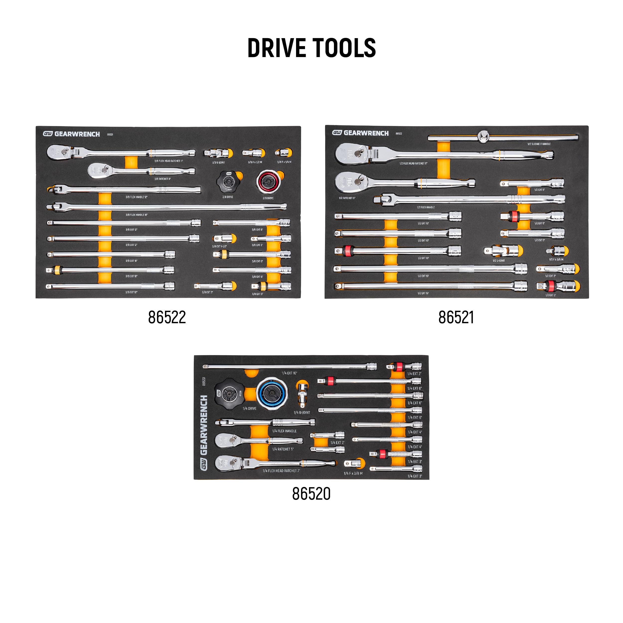 Master Mechanics Tool Set GEARWRENCH 791 Piece in Premium Modular Foam Trays with GSX Mobile Tool Storage | MEGAMODPRO