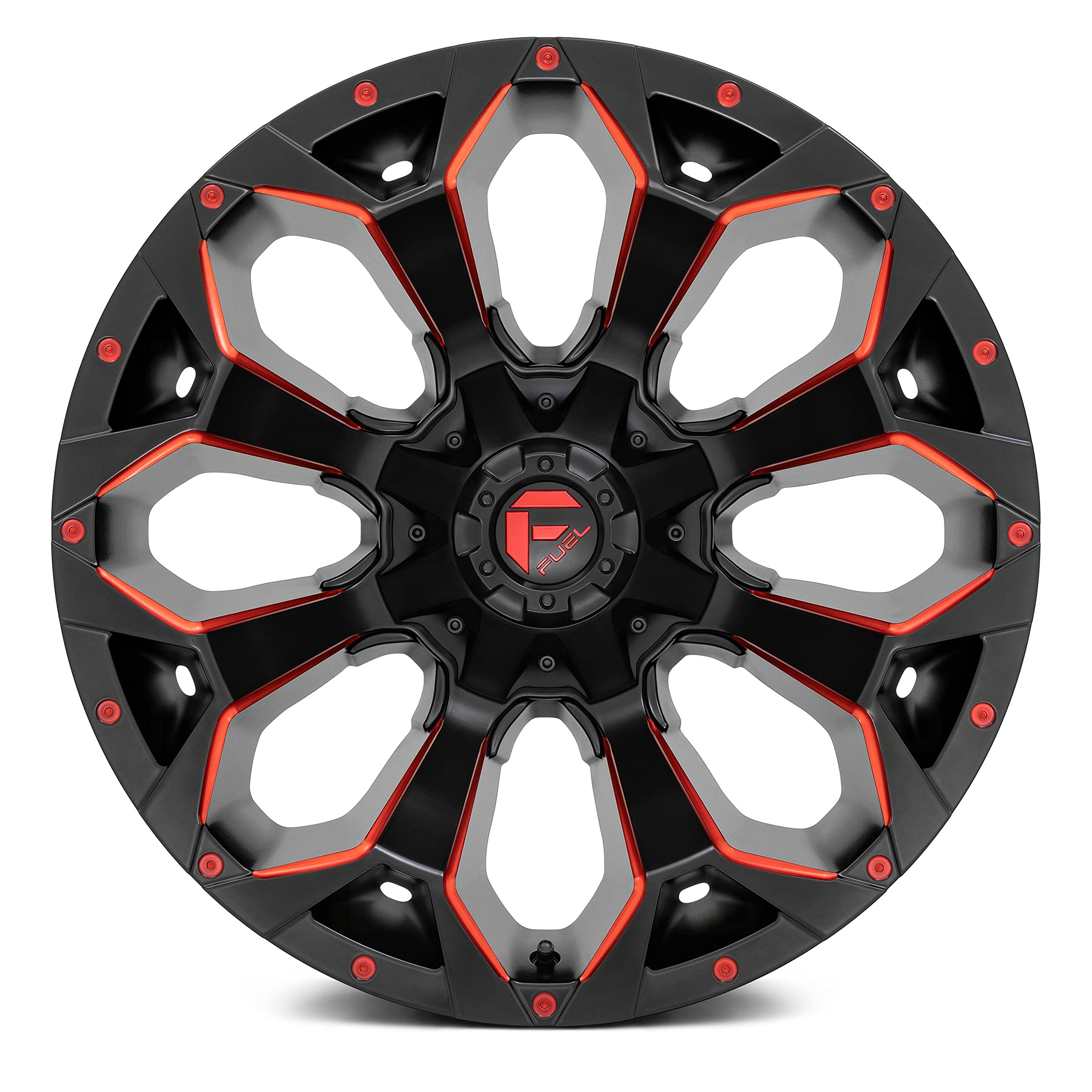 D787 Fuel 1PC M-BLK RD-MILL -18MM 20X10 8X180 - D78720001847