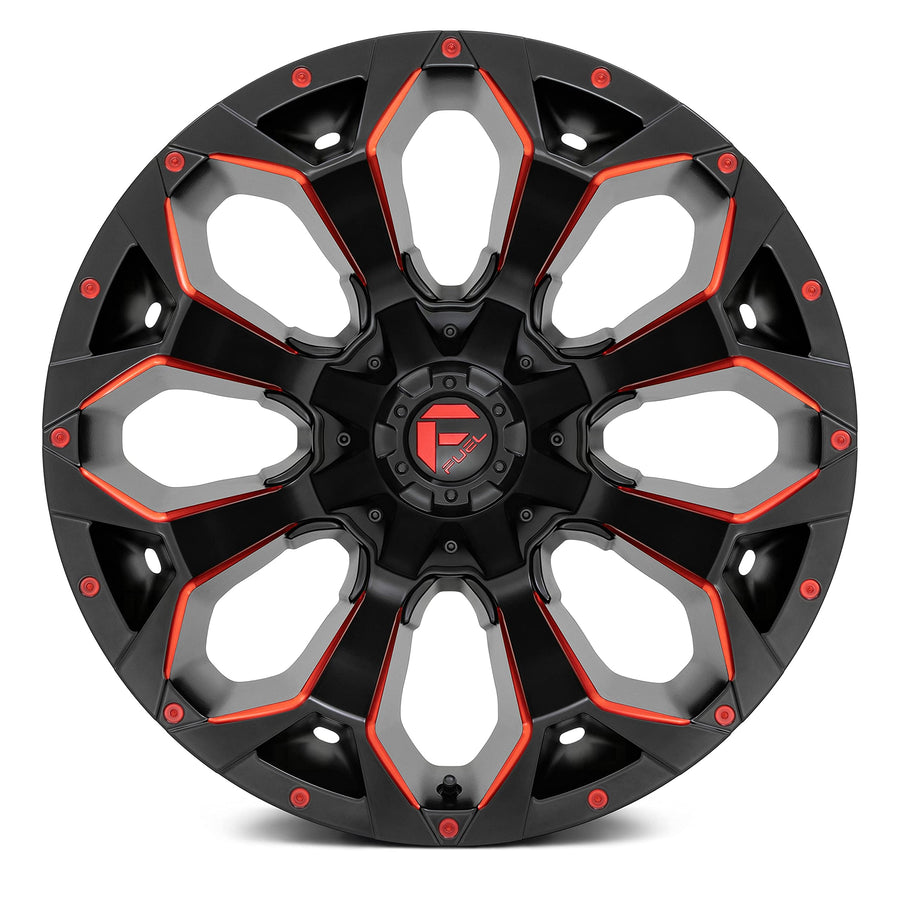 D787 Fuel 1PC M-BLK RD-MILL -18MM 20X10 8X180 - D78720001847