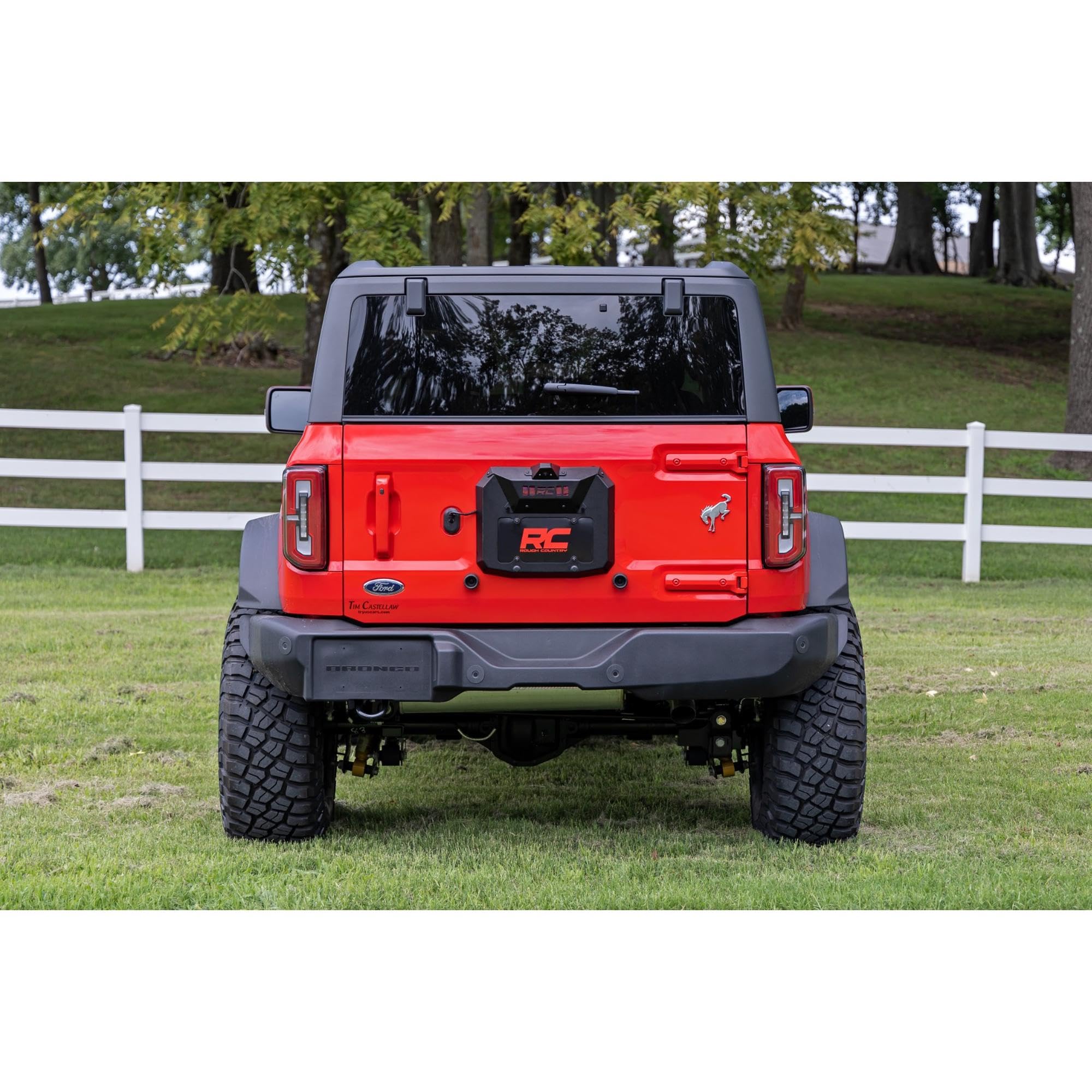 Rough Country Spare Tire Carrier Cover Replacement Kit for Ford Bronco 4WD (2021-2024)