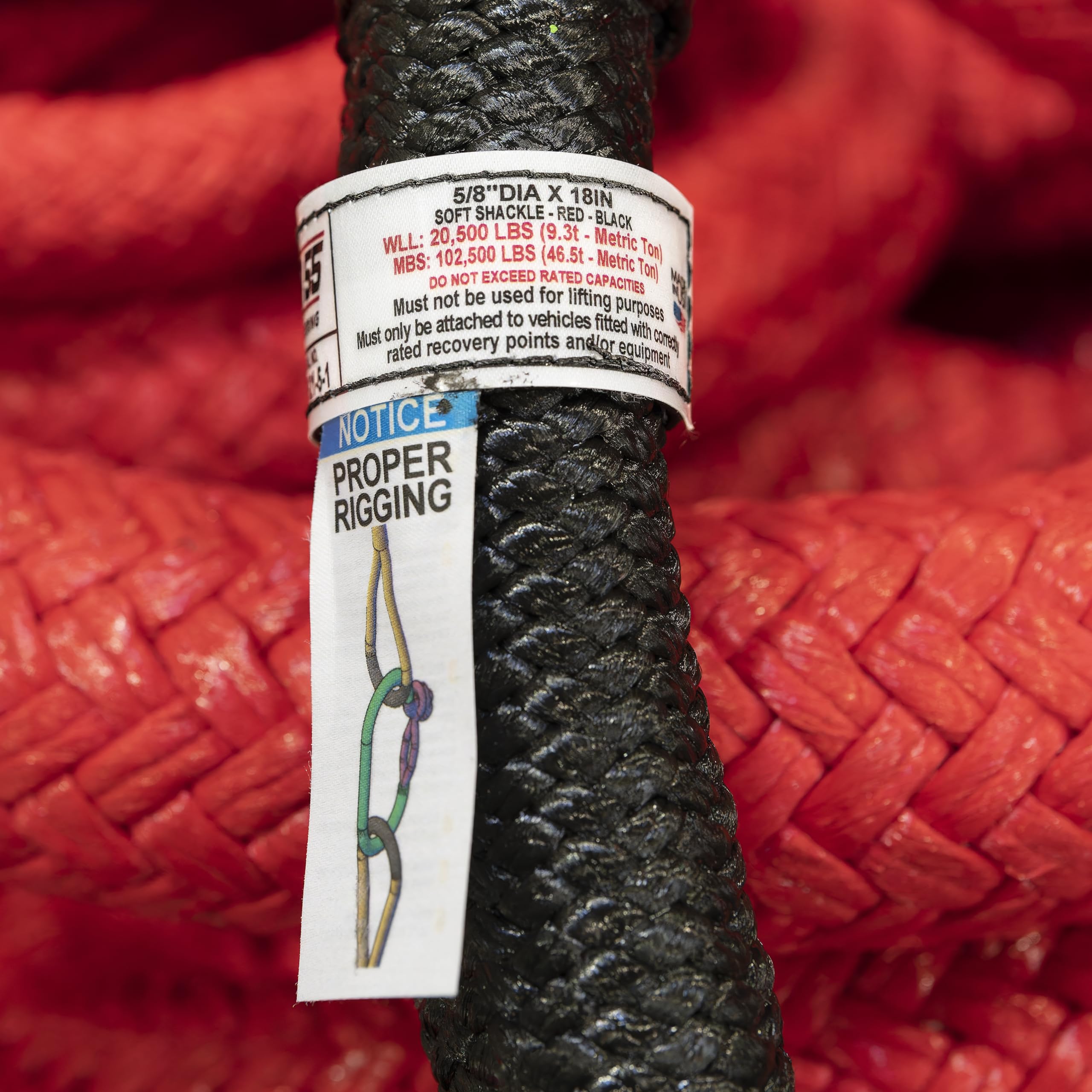 5/8" x 18" Factor 55 Extreme Duty Soft Shackle, 102,500 lbs. Minimum Breaking Strength