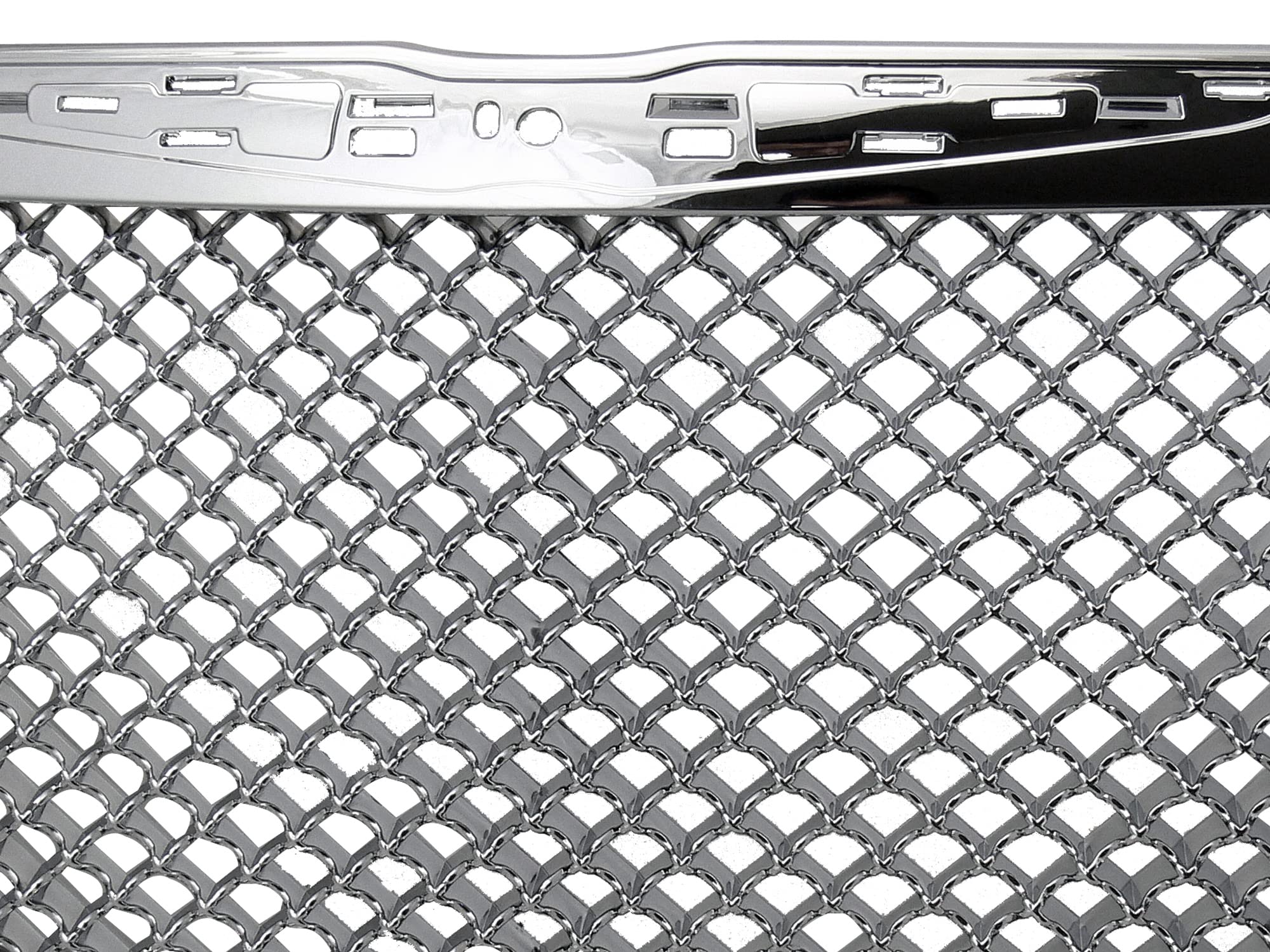 7147522 Armordillo USA Mesh Front Hood Grille - Polished Fits 2011-2014 Chrysler 300/300C