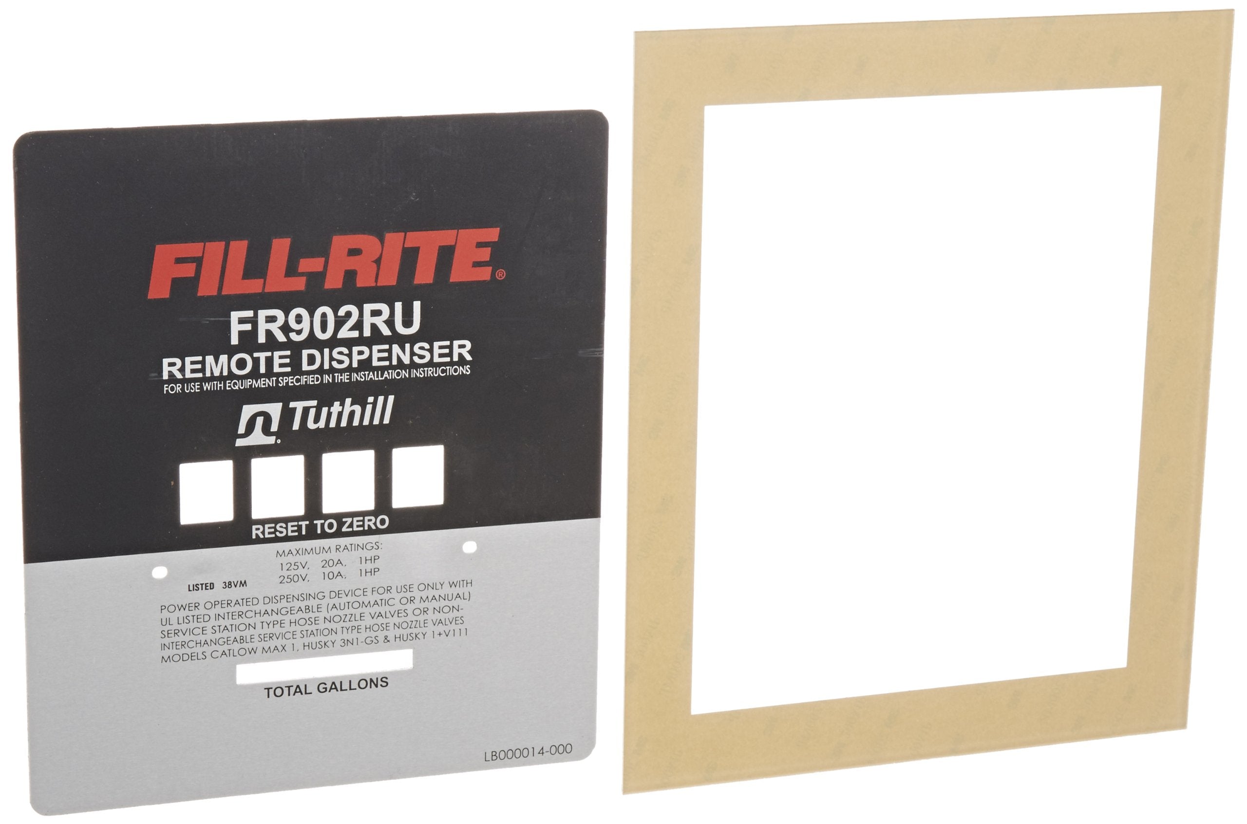 KIT902RUFP Fill-Rite Kit, FR902RU Faceplate