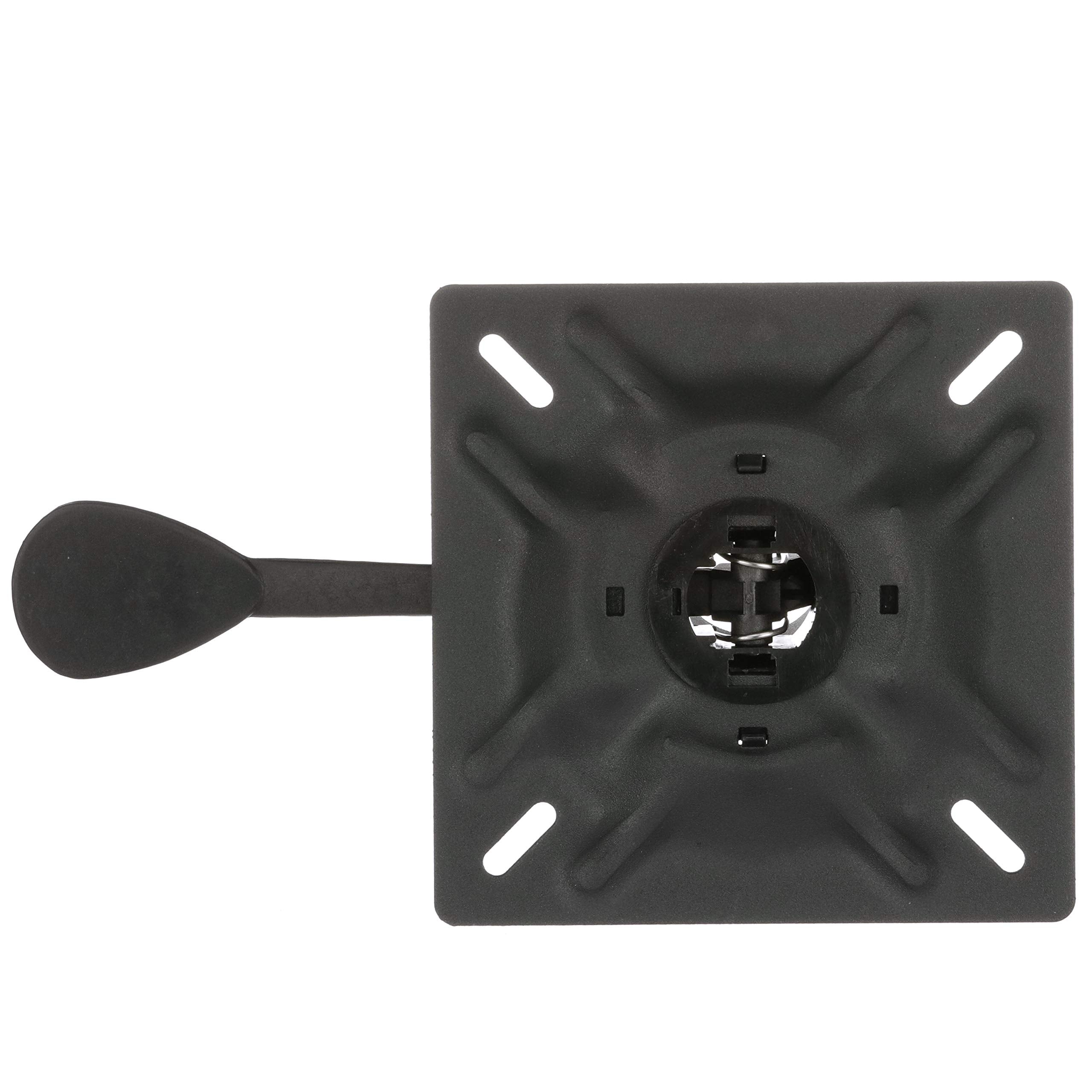 238152-7 Attwood Corporation 3 Degree Tilt Right Handle Seat Mount without Slider, Black