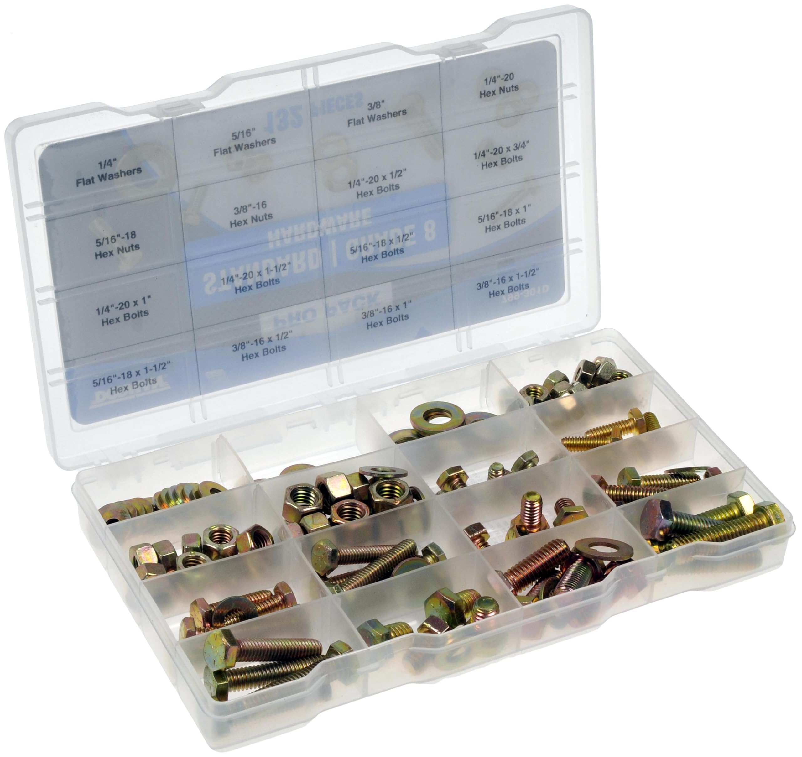 Dorman Pro Pack 799-301D Standard Grade 8 Hardware - 132 Piece Universal Fit