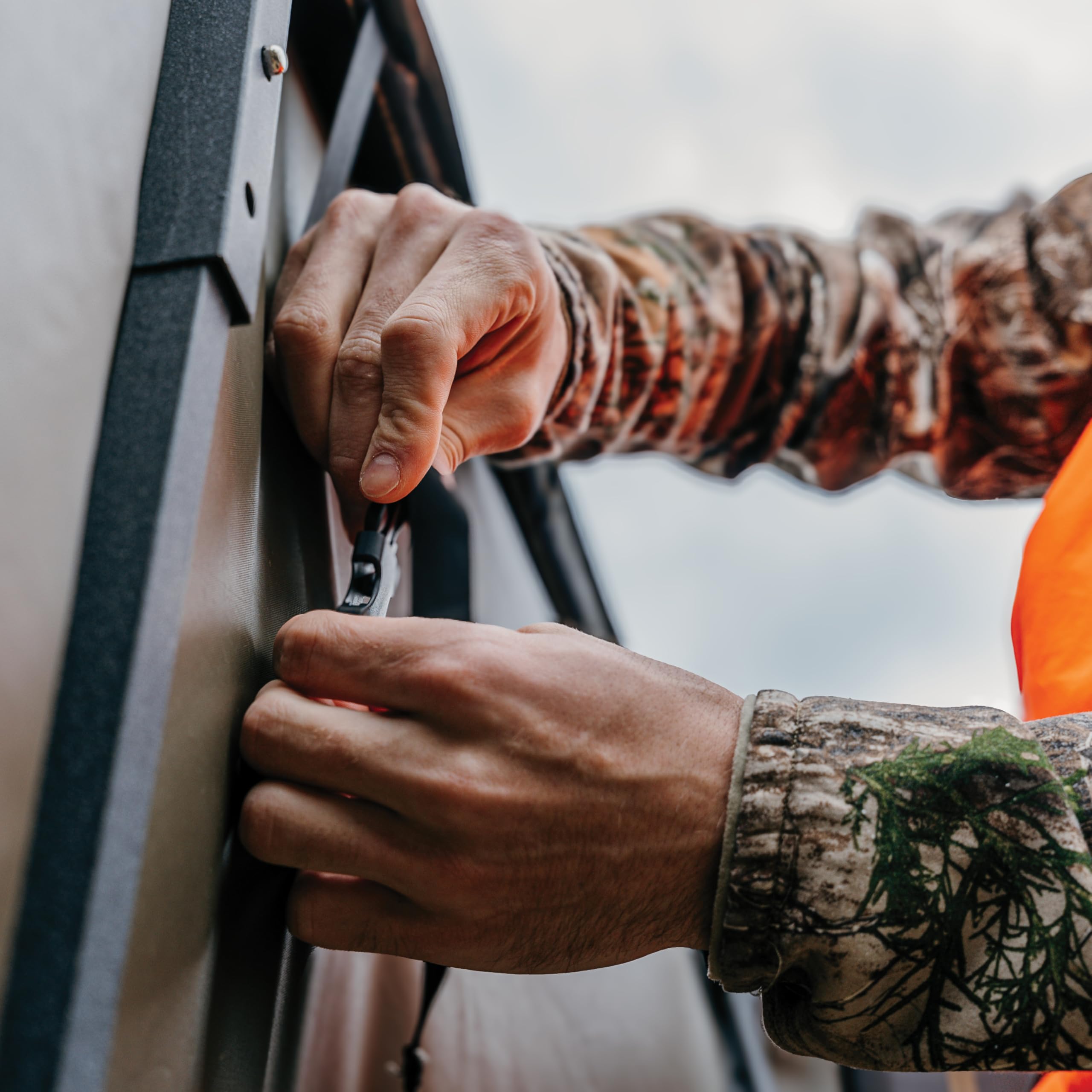 Quad Pod Rivers Edge® Concealment Kit, Blocks Wind, Conceals Movement, Durable, Solution-Dyed, Fade Resistant, Easy Attachment, for Use with Rivers Edge® Quad Pod, RE795