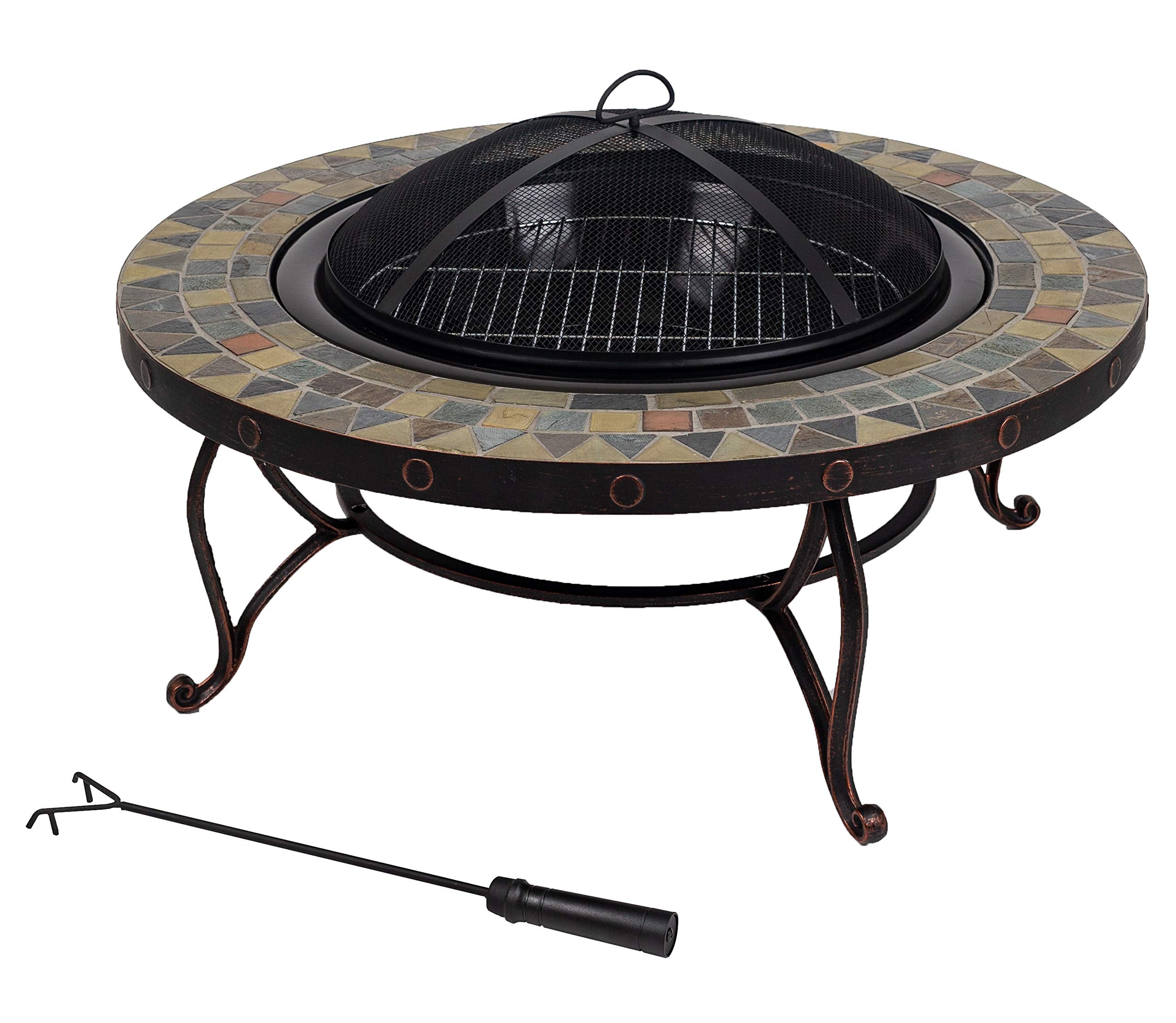 Juniper Pleasant Hearth Slate Top Fire Pit