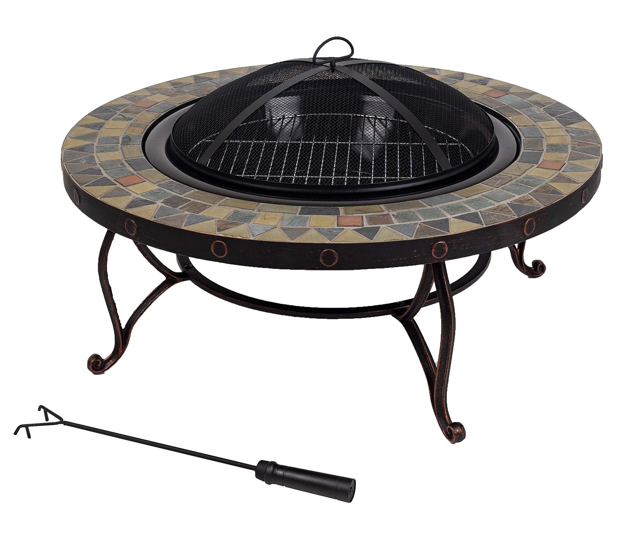 Juniper Pleasant Hearth Slate Top Fire Pit