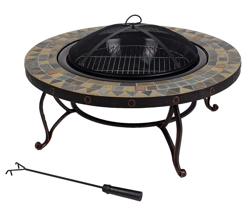 Juniper Pleasant Hearth Slate Top Fire Pit