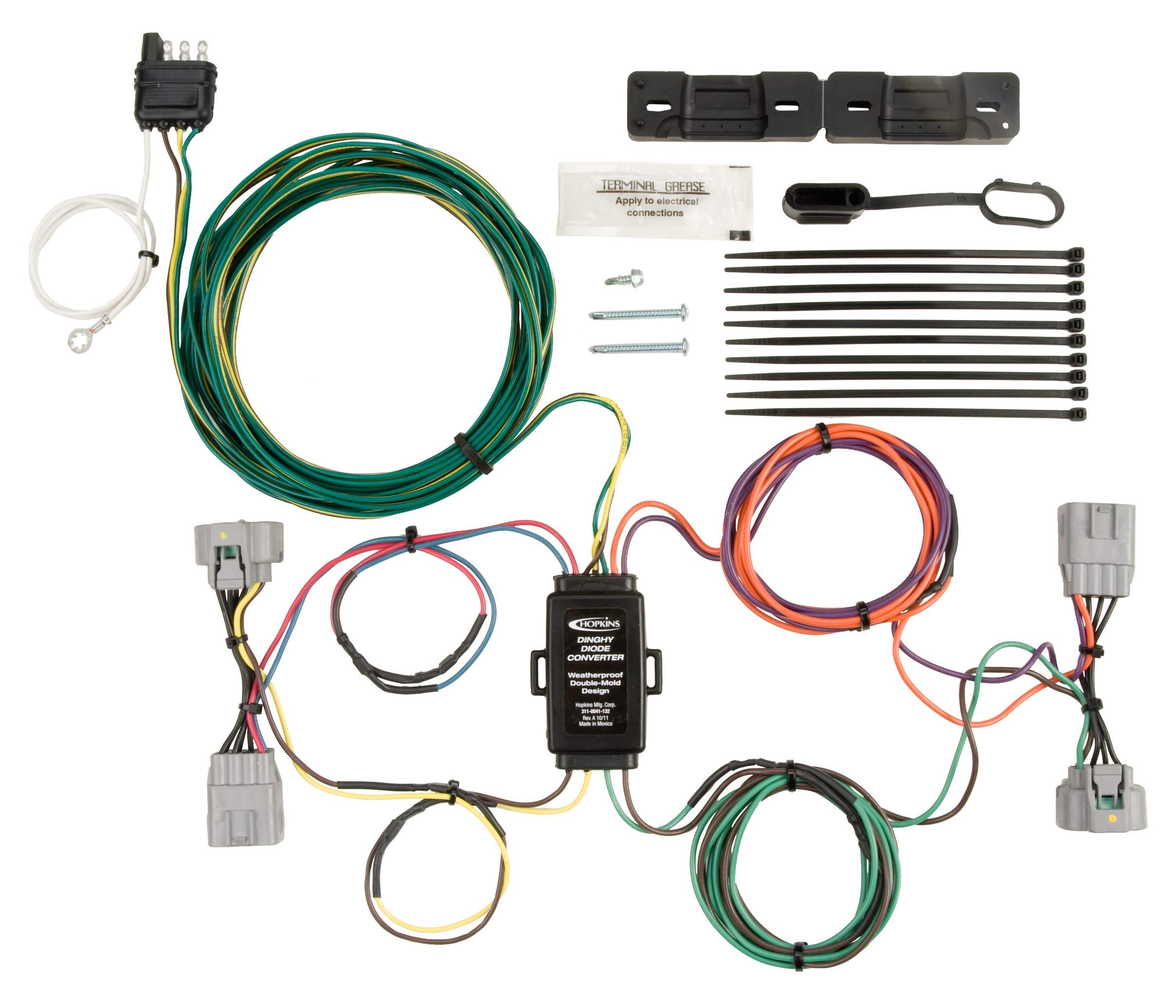 Plug-In Hopkins Simple Towed Vehicle Wiring Kit 56206