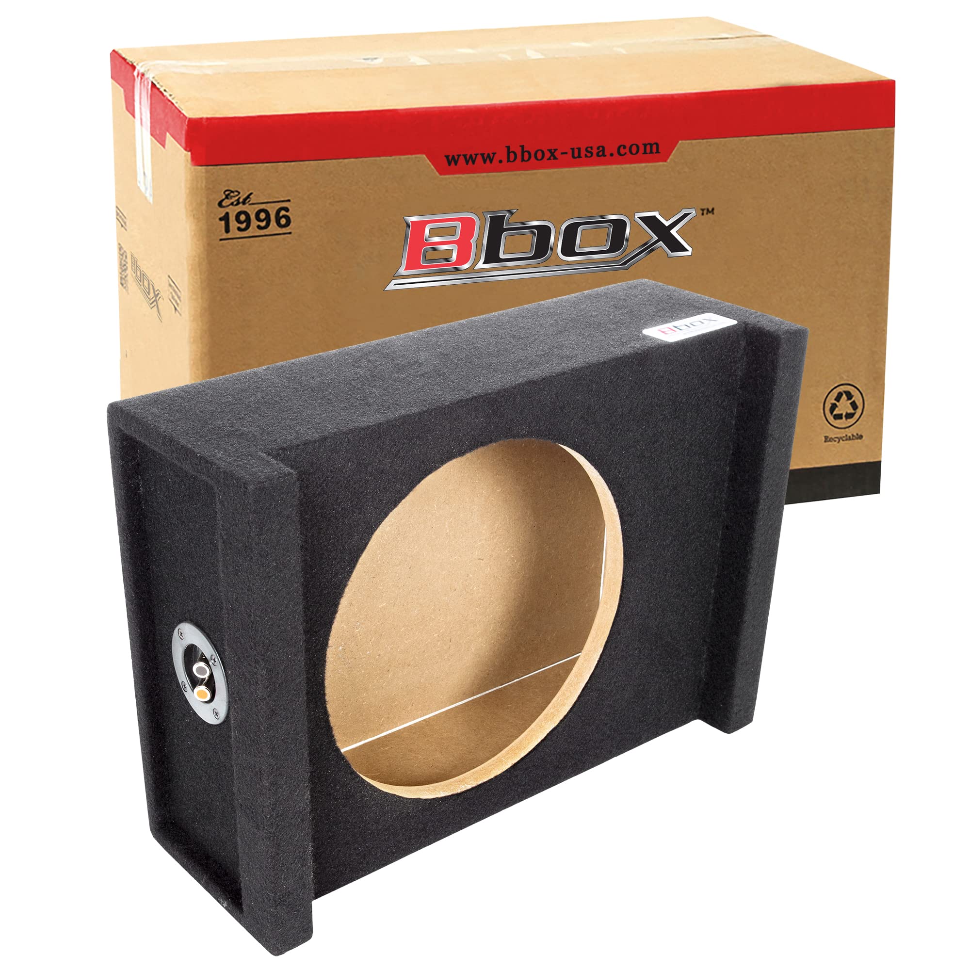 Atrend 12AME Bbox 12-Inch Single Sealed Shallow Mount Downfire Enclosure, black (12AME*)