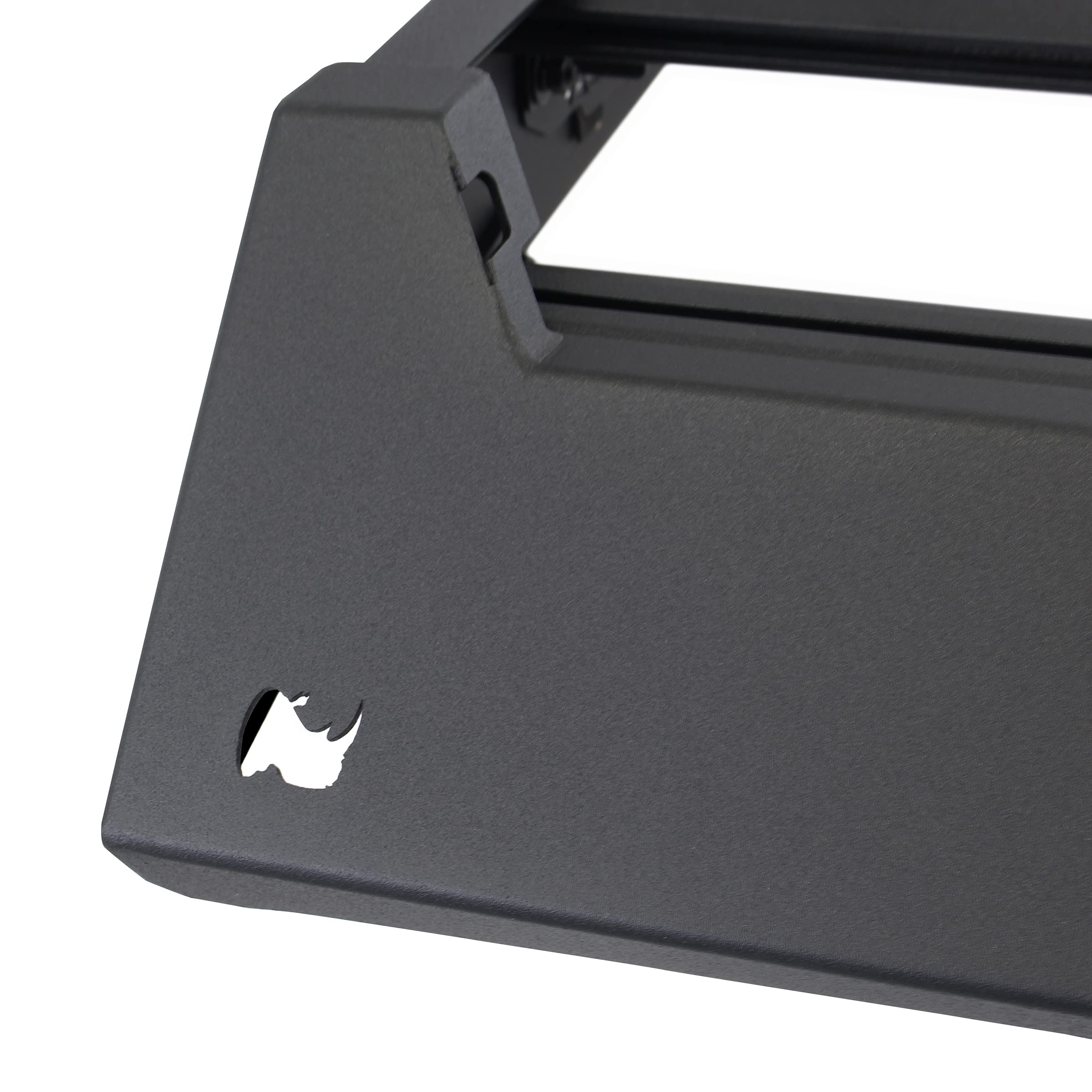 Go Rhino Low Profile Ceros Roof Rack | Aluminum, Textured Black | 5933110T | Fits 2019 - 2024 Chevrolet Silverado & GMC Sierra 1500 Crew Cab Pickup