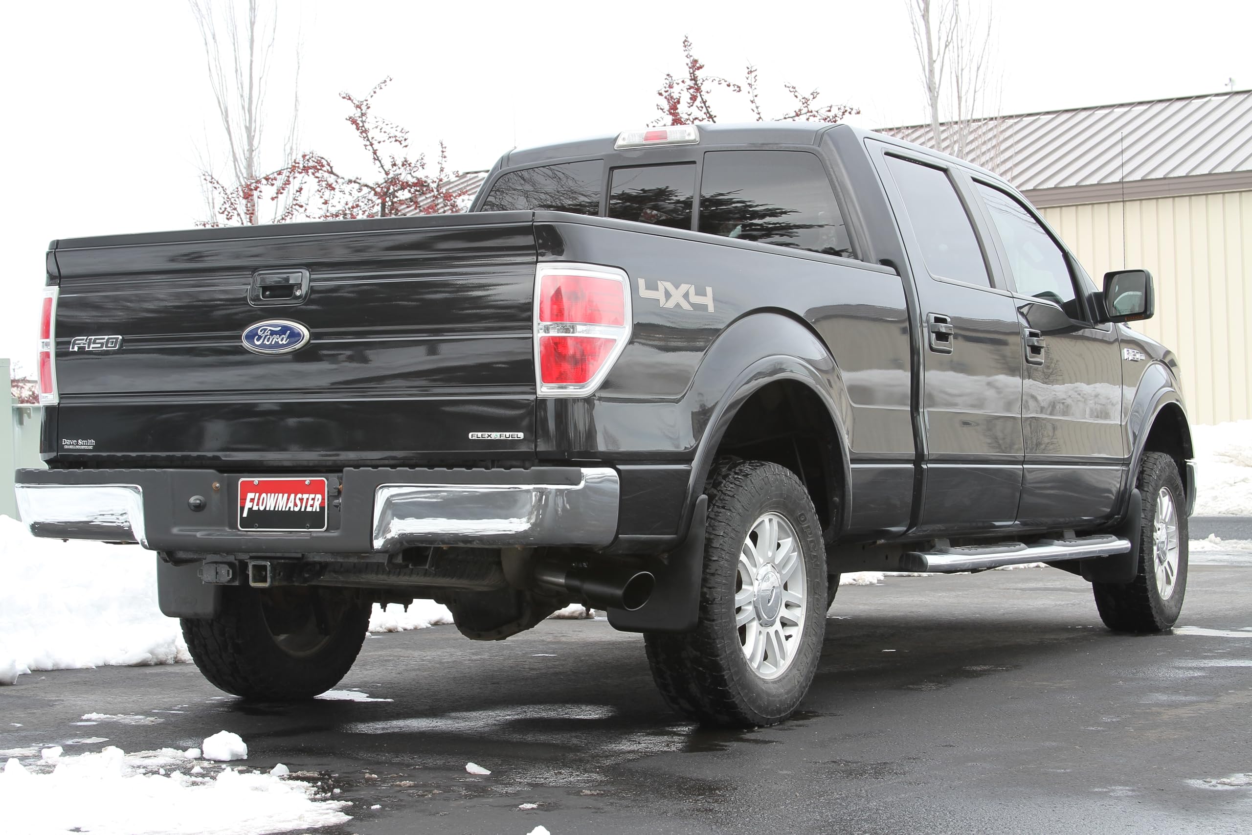 Flowmaster FlowFX 717864 Cat-Back Exhaust Kit 3 Inch 409 Stainless Steel 4.5 Inch Black Ceramic Coated 304 Stainless Steel Tip Compatible with 2009-2014 Ford F-150 3.5L Ecoboost 4.6L 5.0L 5.4L