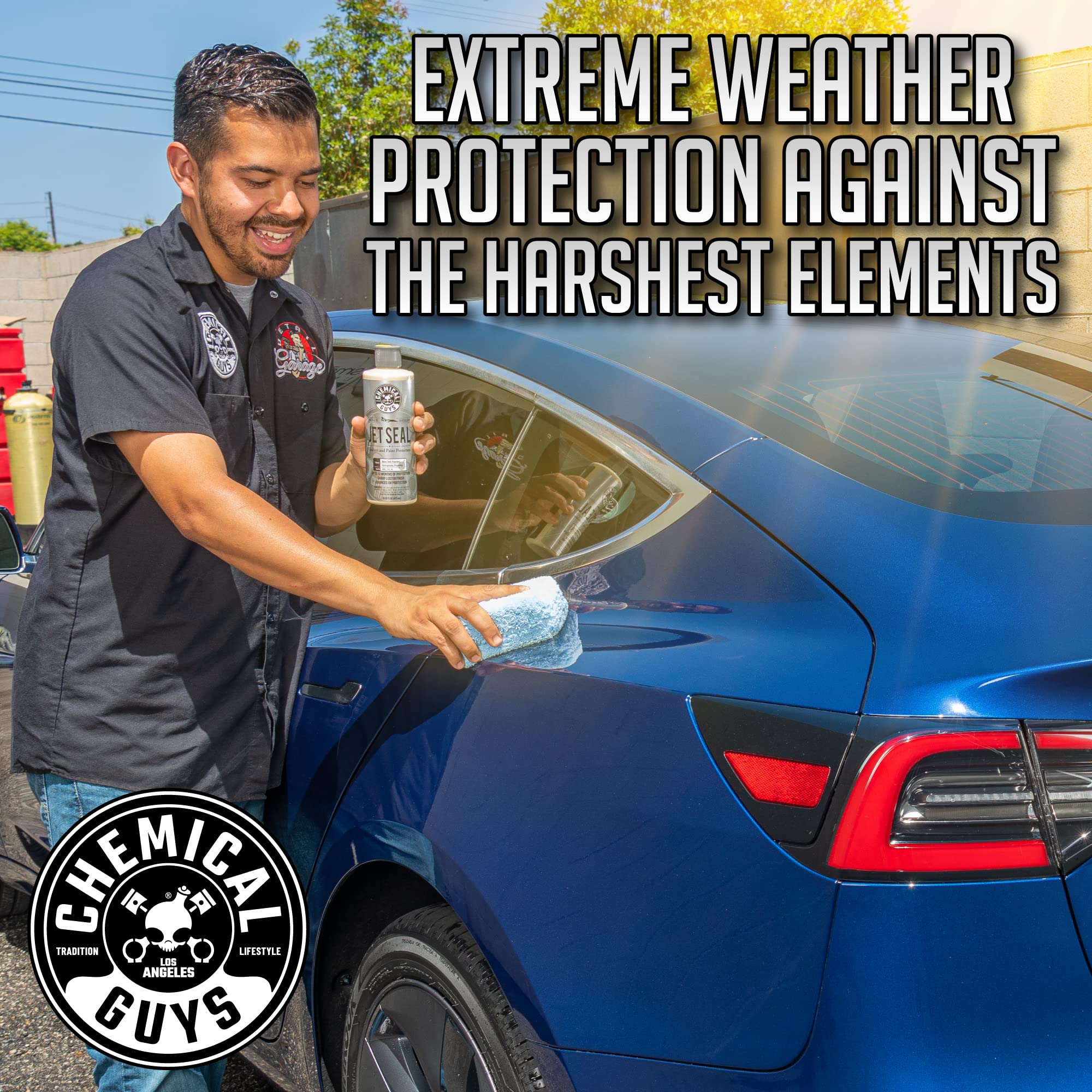 Chemical Guys JetSeal Paint Protectant & Anti-Corrosion Sealant - Advanced Car Sealant for Trucks, Motorcycles, SUVs & RVs, Provides Durable Protection & High Gloss Finish, 16 oz