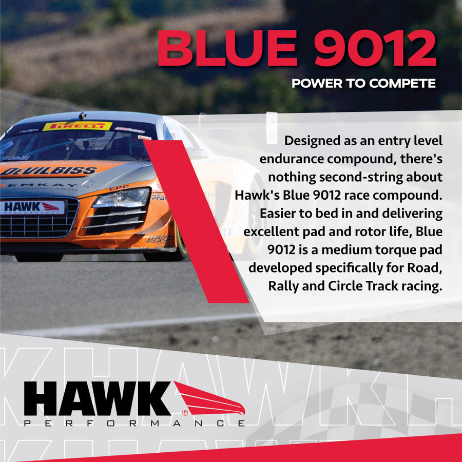 Hawk Performance 9012 Blue HB128E.505 Motorsport Brake Pads