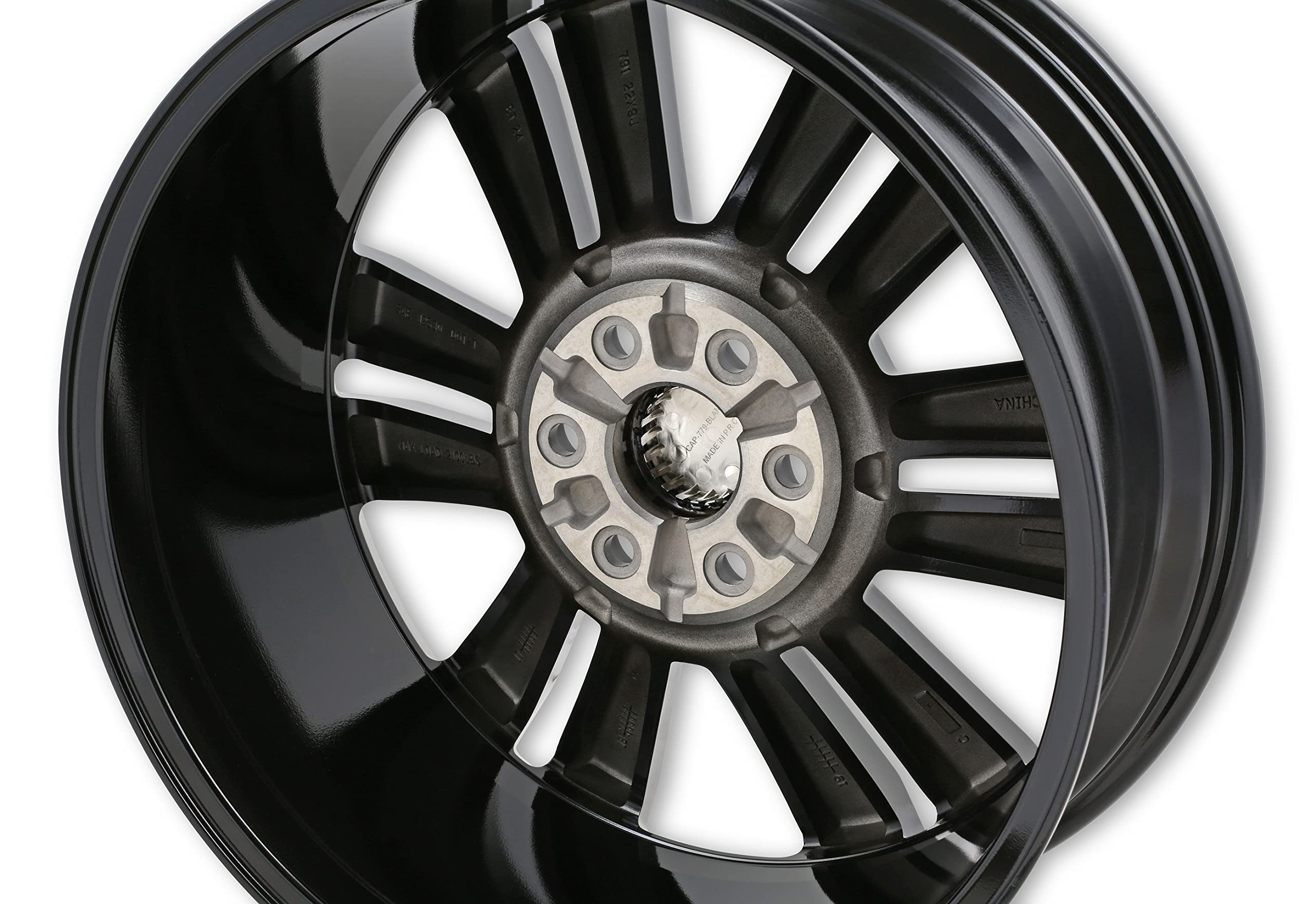 587 Series REV Wheels 587MB-2298328 - 22x9-6.1 bs - 6x5.5/6x139.7 -Black/Machine Lip
