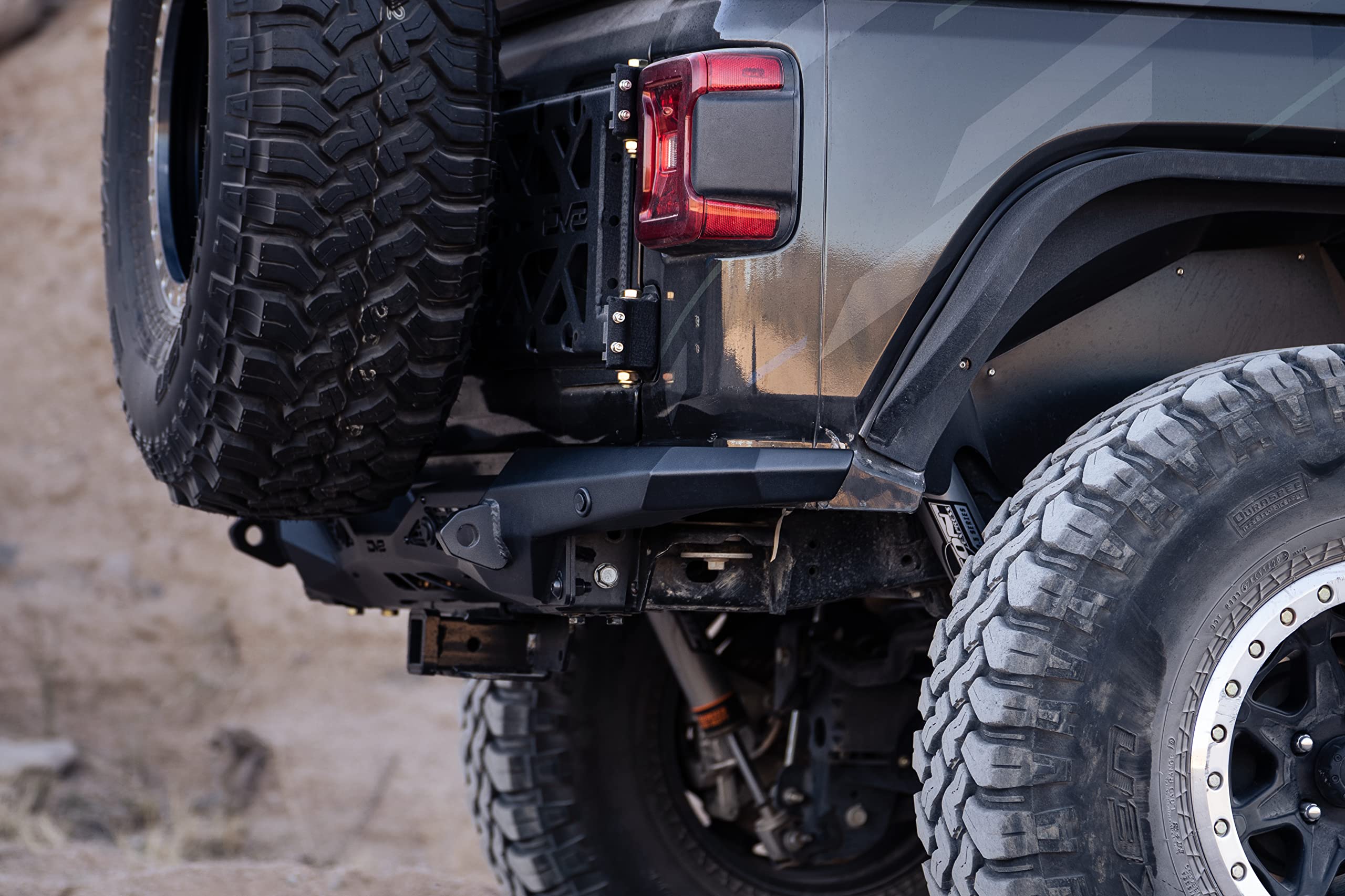 Offroad DV8 Spec Series Rear Bumper for 2018-2025 Jeep Wrangler JL | Accepts 3" Pod Lights | Clevis Mounts for D-Ring Shackles | Retains OEM Features
