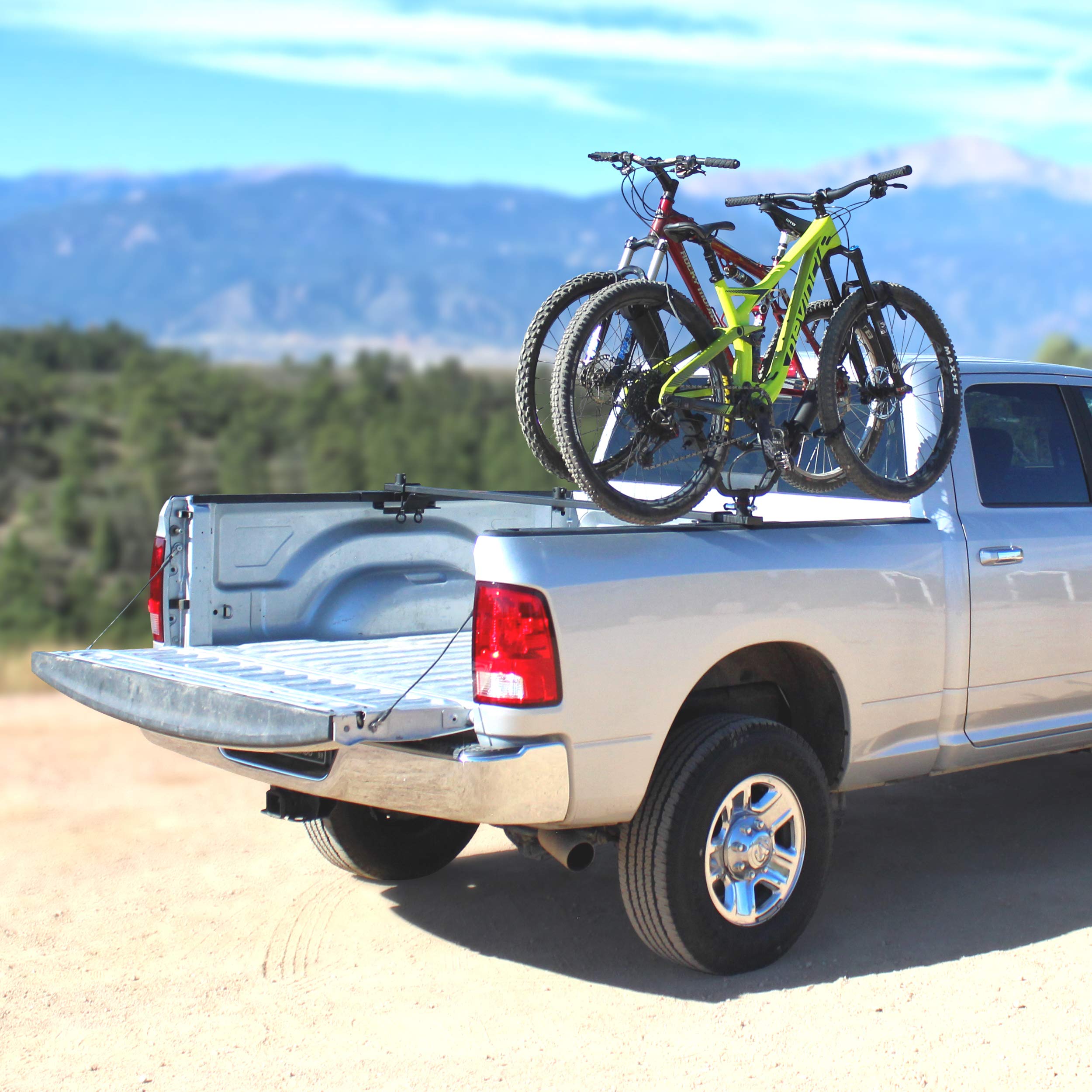 2-Bike Carrier Full Nelson, Truck Bed Mount V-Rack (Expandable to 6 Bike)