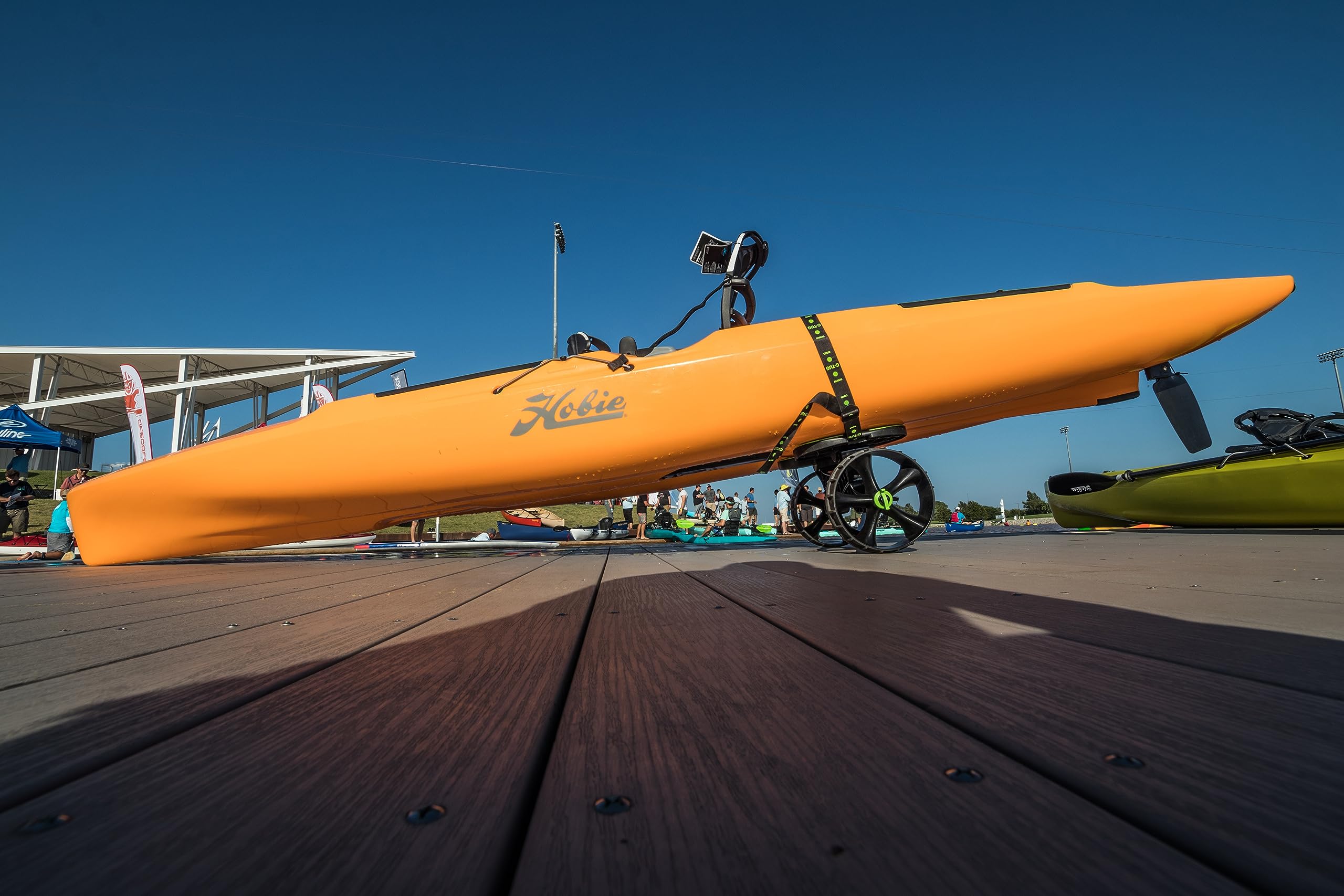 C-Tug RAILBLAZA Genuine Kayak Cart Dolly - Puncture-Free Wheels Canoe Cart Trailer with 260 lb Load Capacity - Portable & Foldable Heavy-Duty Boat Dolly & Kayak Accessories