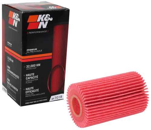 K&N Oil Filter: High Capacity/High Efficiency, 20,000 Mile Engine Protection: Compatible with 2005-2021 LEXUS/TOYOTA/FORD (See product Description for Select Models), HP-7018