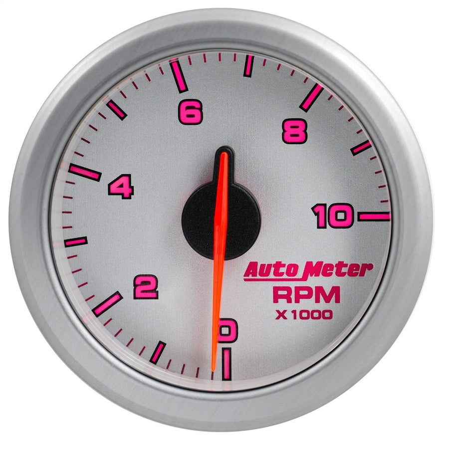 2-1/16" AutoMeter Tach, 0-10,000 RPM, Airdrive, Silver 9197-UL