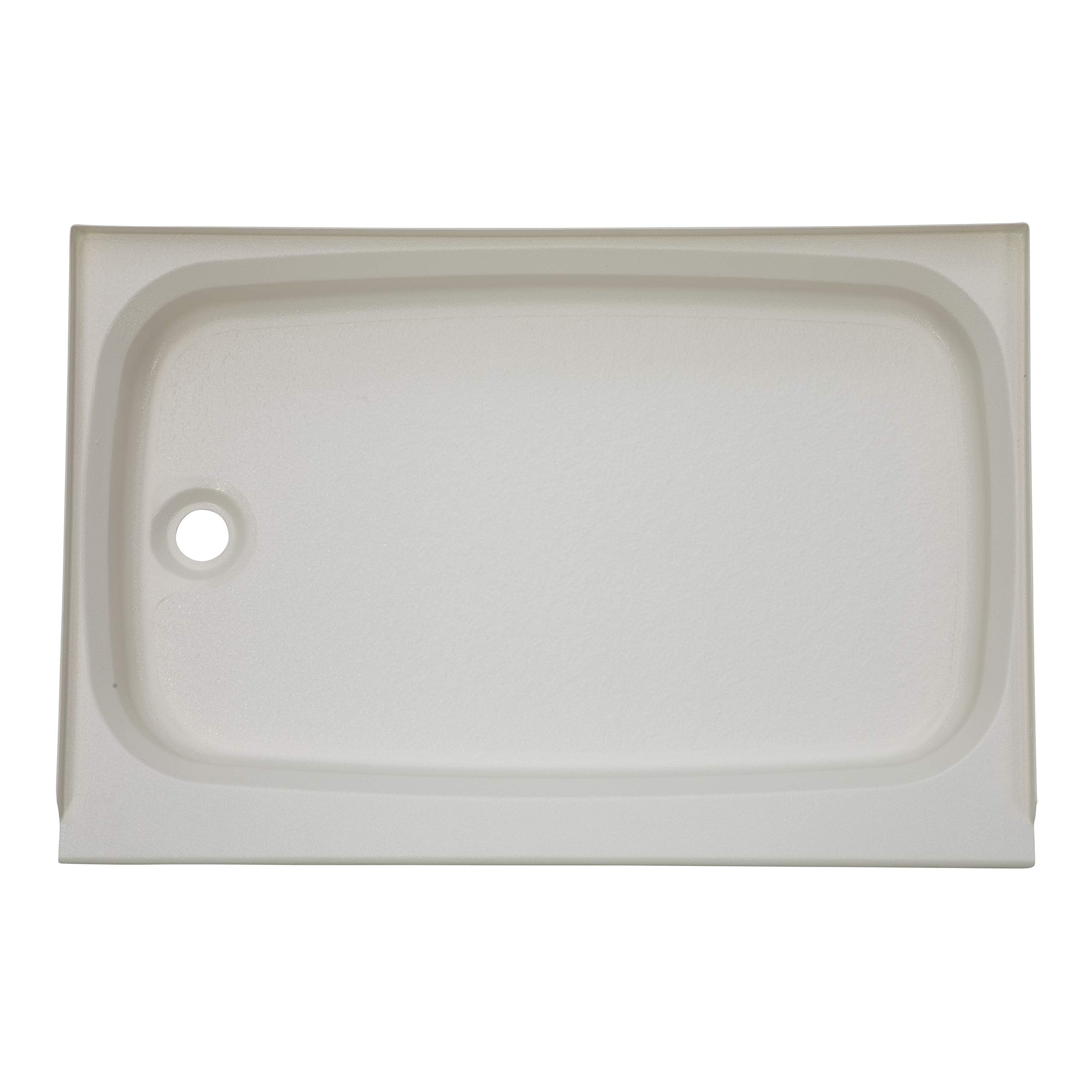 24" x 36" Lippert Replacement Parchment RV Shower Pan with Left Drain for Travel Trailers, 5th Wheels, and Motorhomes - 342922