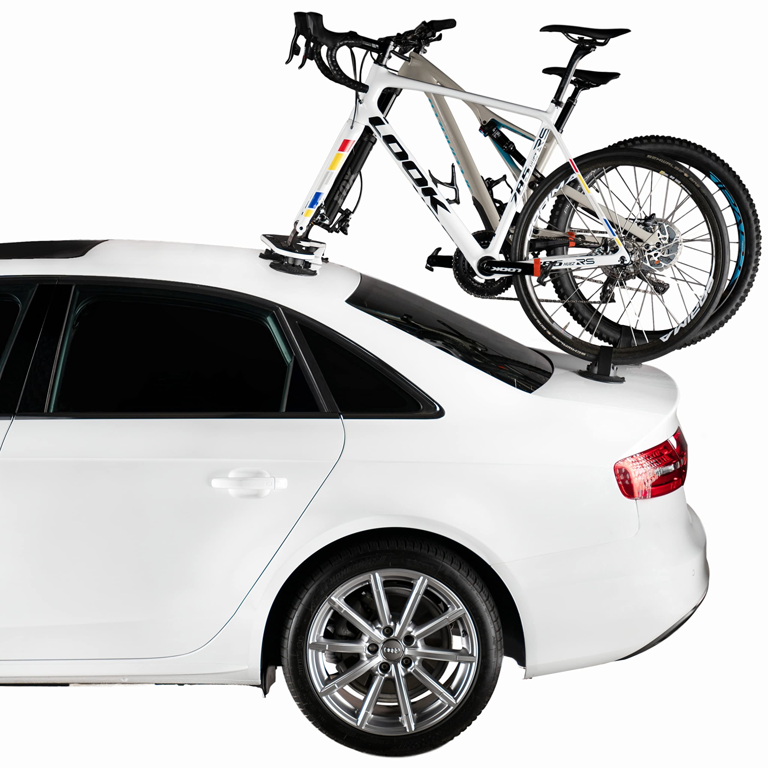 Mini Bomber MAX SeaSucker Bike Rack - Carries 2 Bikes (Includes HUSKE Plugs Compatible with The Most Popular Bike Types)