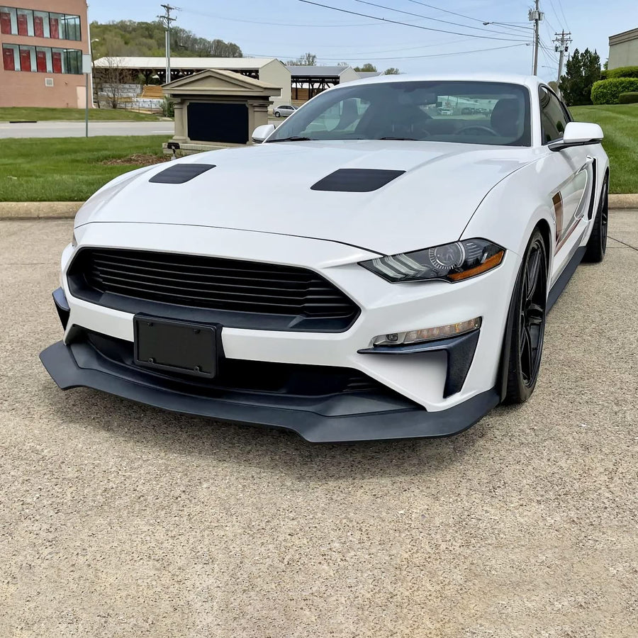 Front Bumper Cover Fog Light Vent Spec-D Tuning Compatible with 2018-2022 Ford Mustang GT