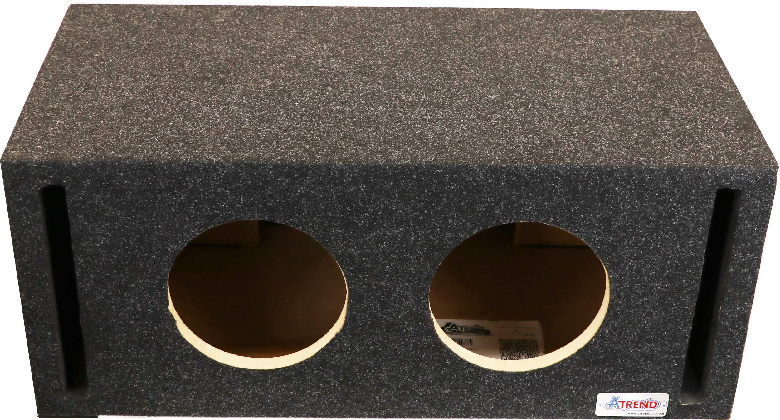 8DQV Atrend 8” Dual Vented Subwoofer/Speaker Enclosure Made in USA, Gray