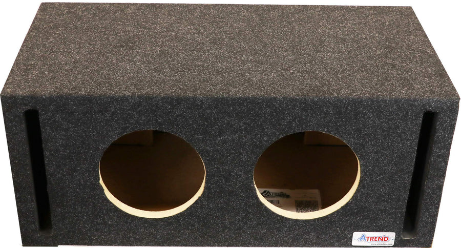 8DQV Atrend 8” Dual Vented Subwoofer/Speaker Enclosure Made in USA, Gray