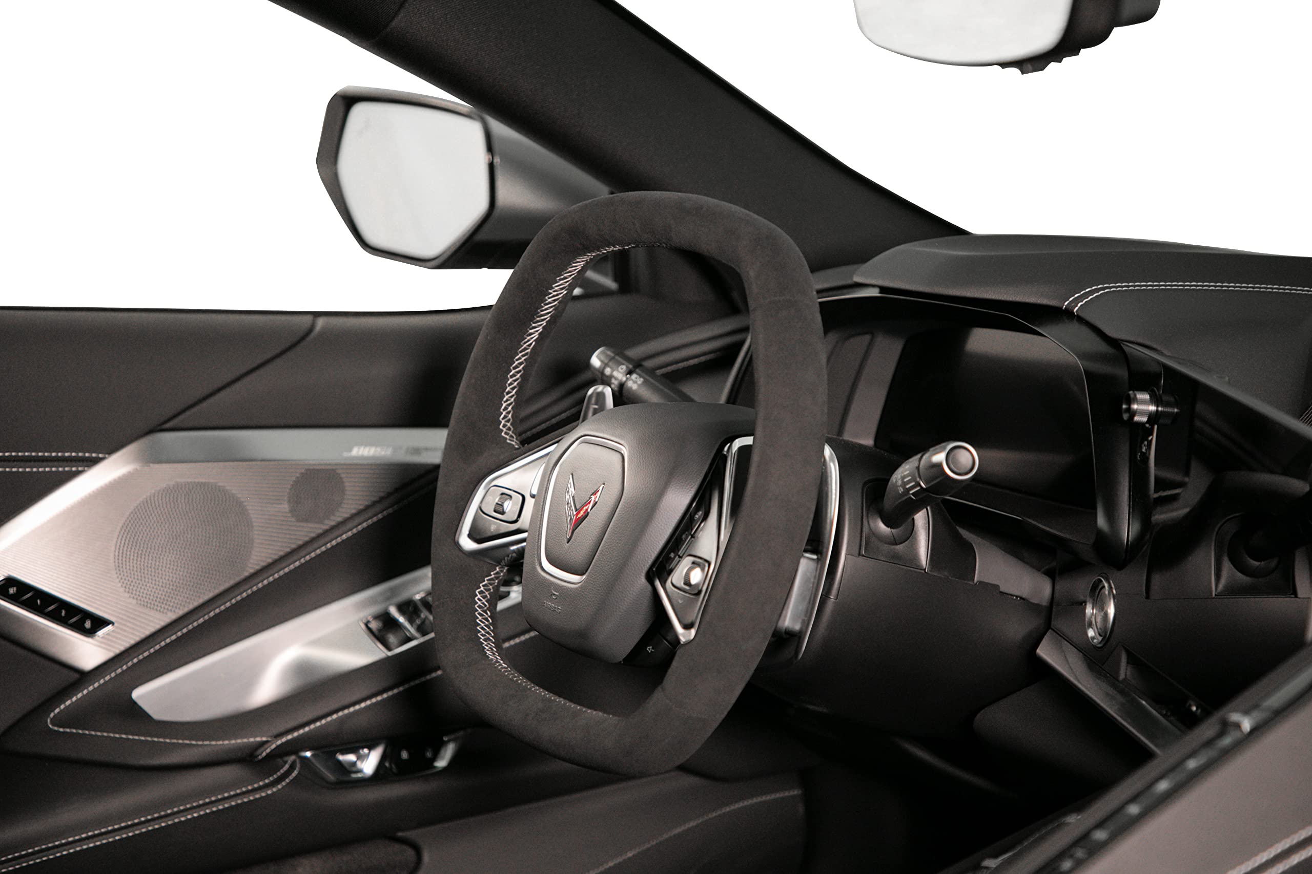 Synthetic Suede Wrapped Drake Muscle Cars CV950-24 Steering Wheel