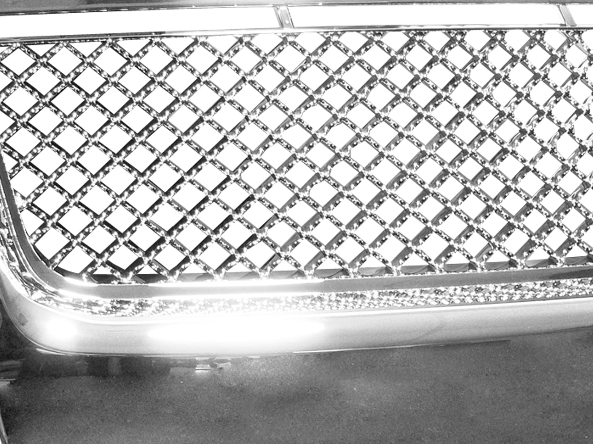 7148154 Armordillo USA Chrome Mesh Front Hood Grille Fits 2007-2010 Ford Explorer Sport Trac