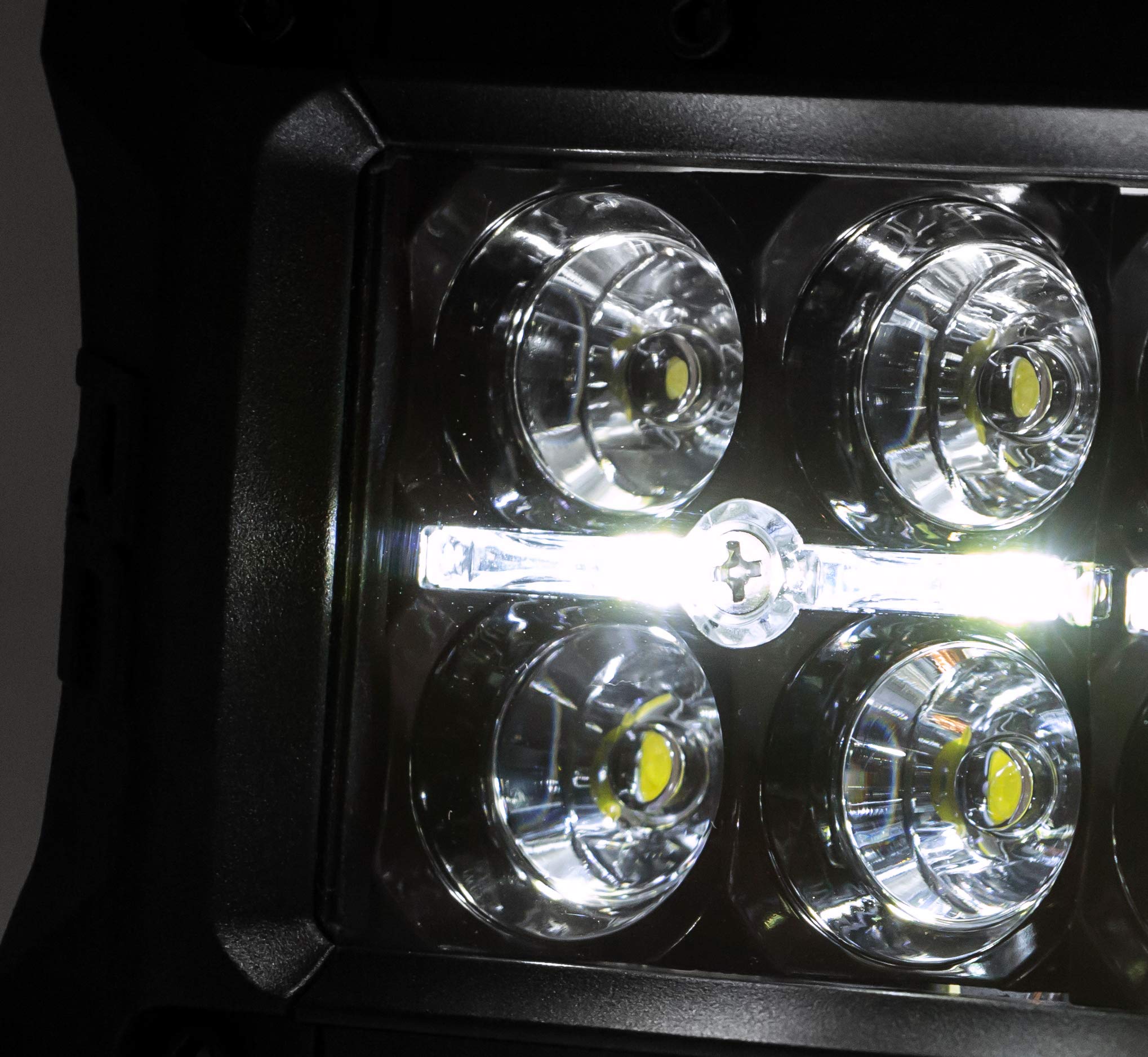 Quad LED Light Pod Kit Rough Country w/White DRL for 18-23 Jeep JL/JT - 70824