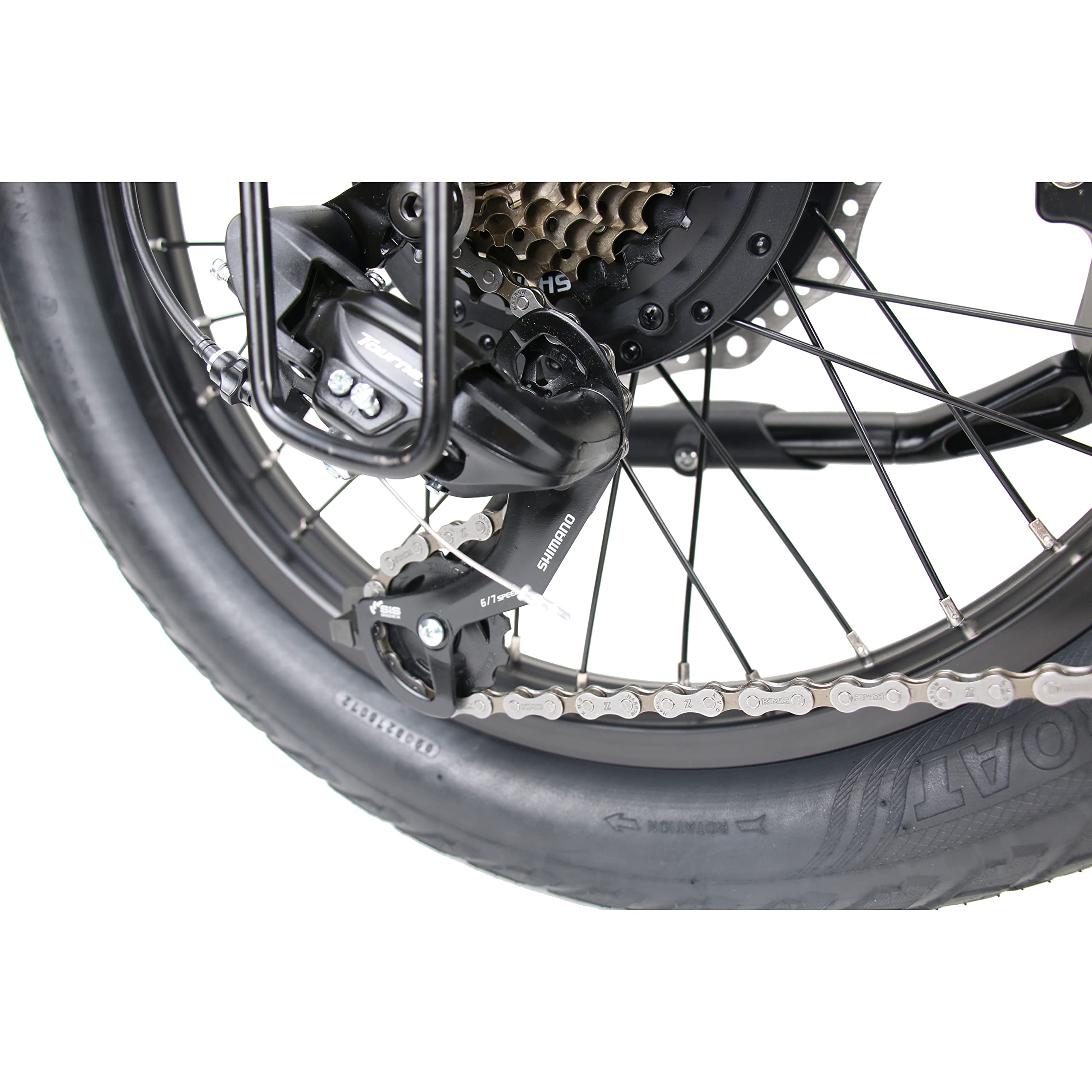 20" Folding E-Bike Voltour 320-STFDBLK with Step Thru Frame - 500W, Black